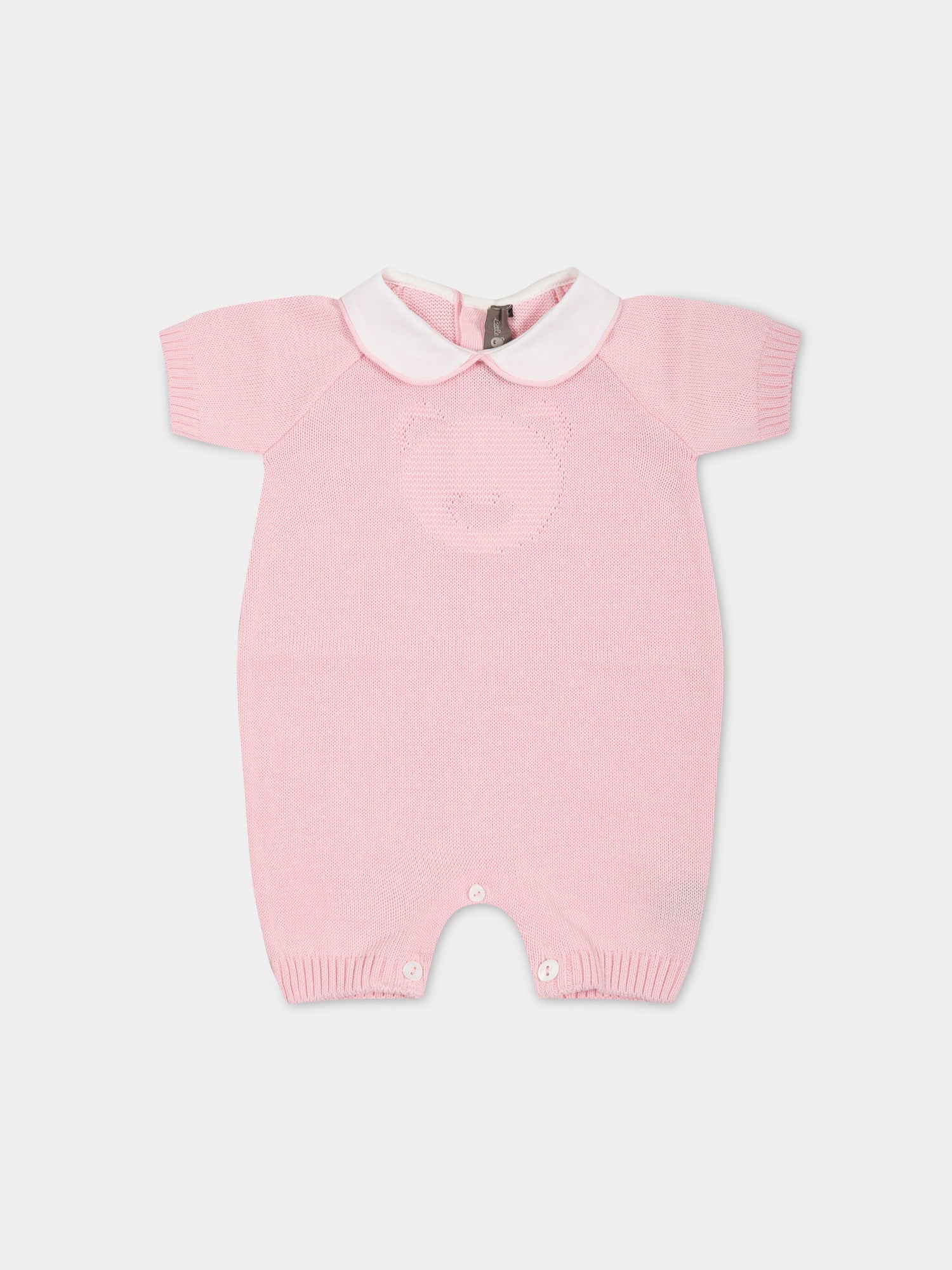 Pagliaccetto rosa per neonata,Little Bear,6111 ROSA