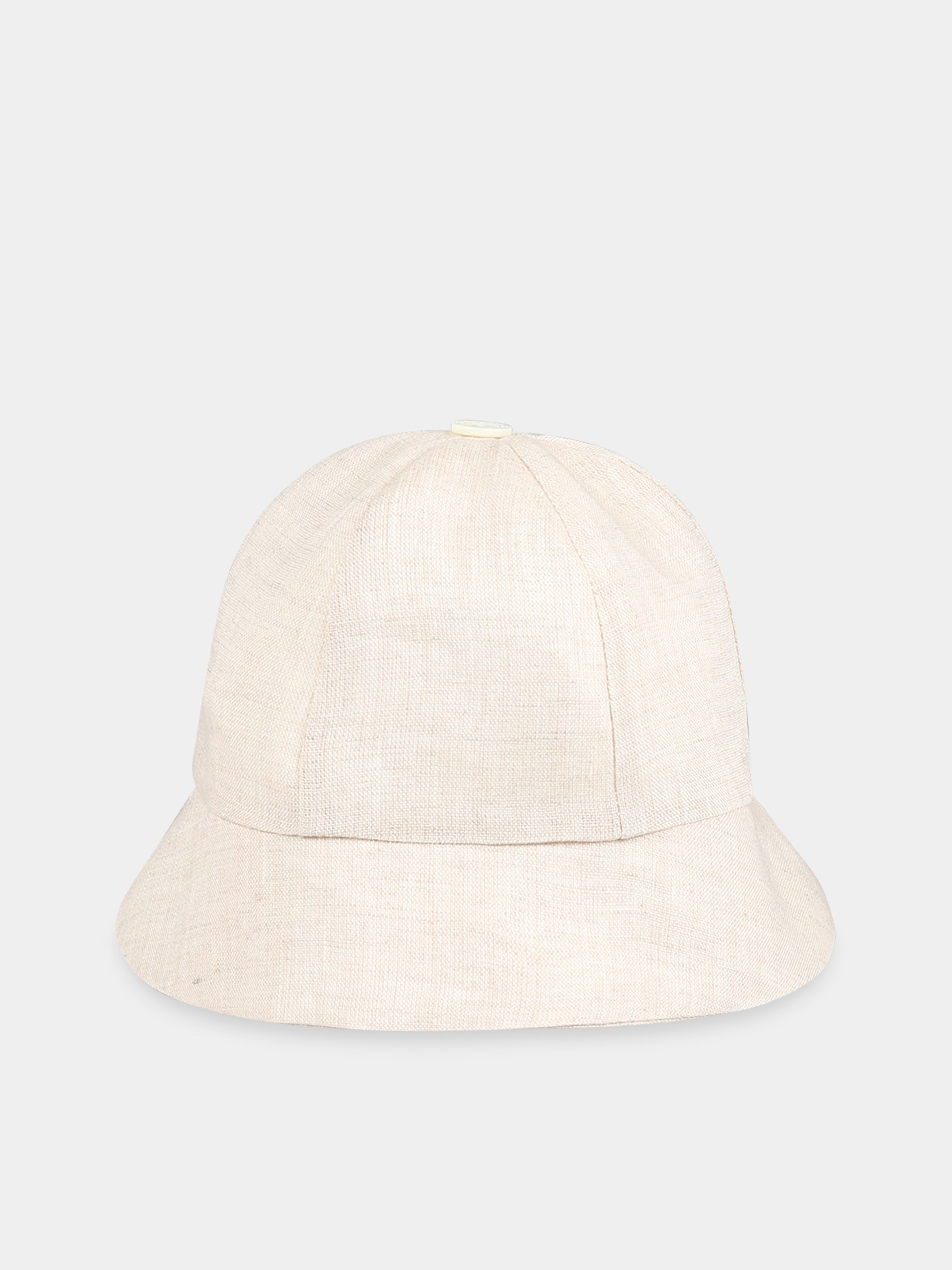 Cappello beige per neonato,La Stupenderia,TBCP55D05 D05