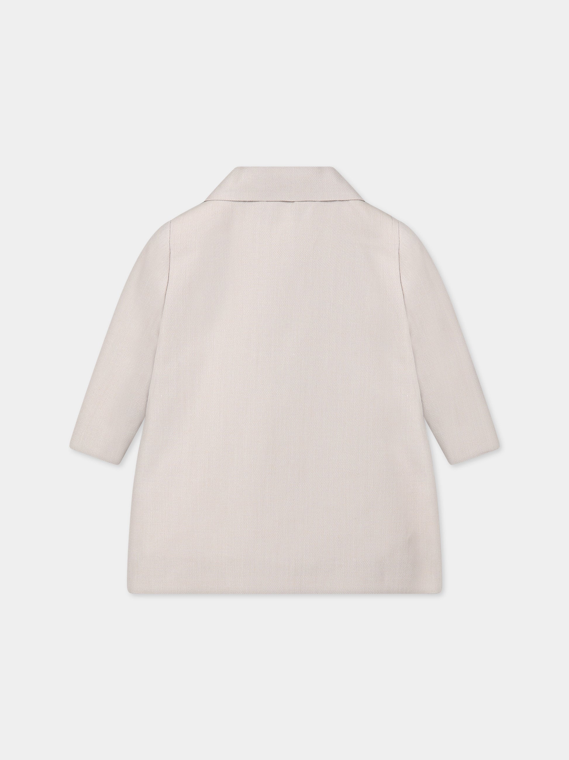 Cappotto beige per neonata,Little Bear,6246 CORDA