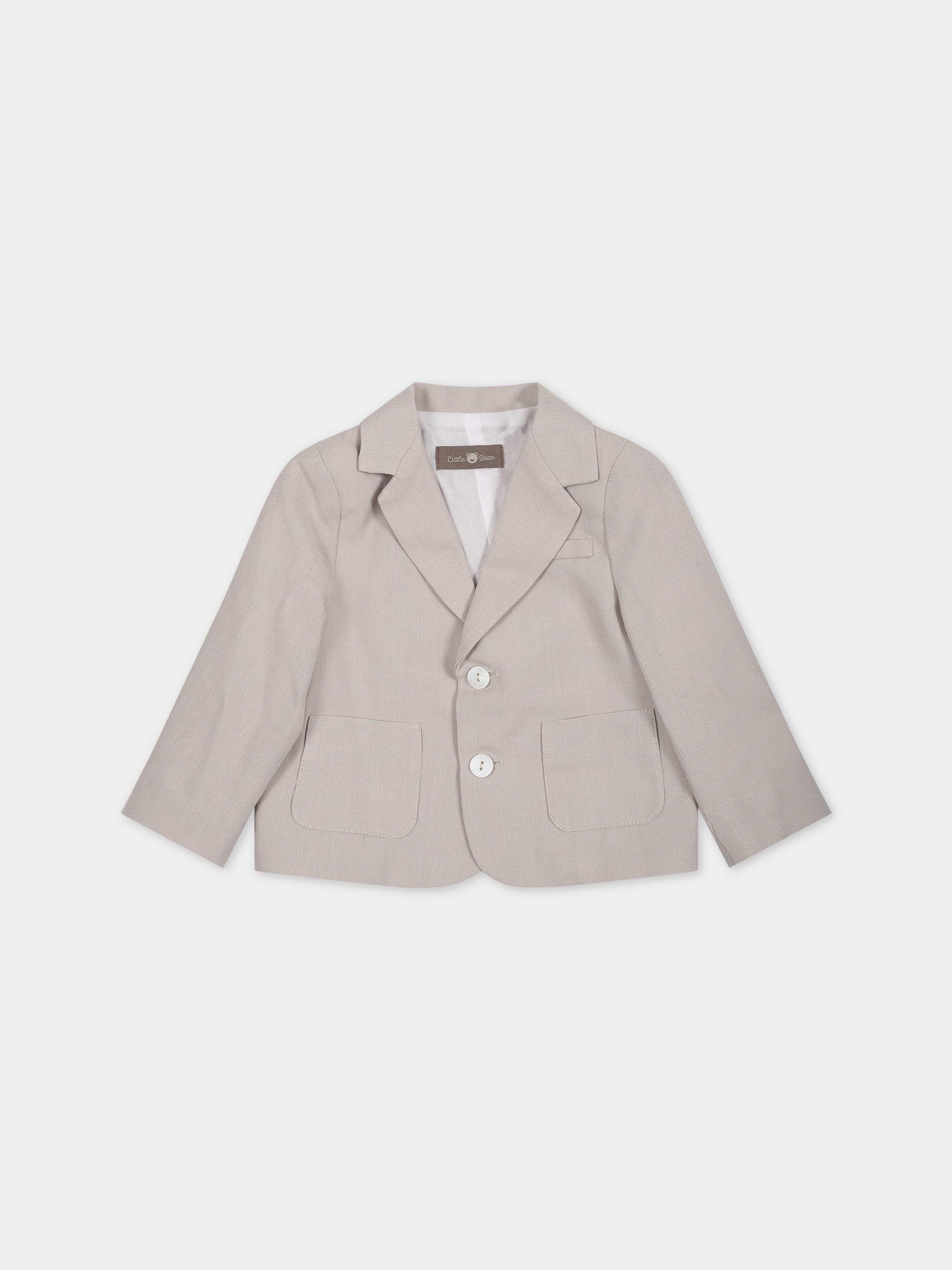 Giacca beige per neonato,Little Bear,6201 CORDA