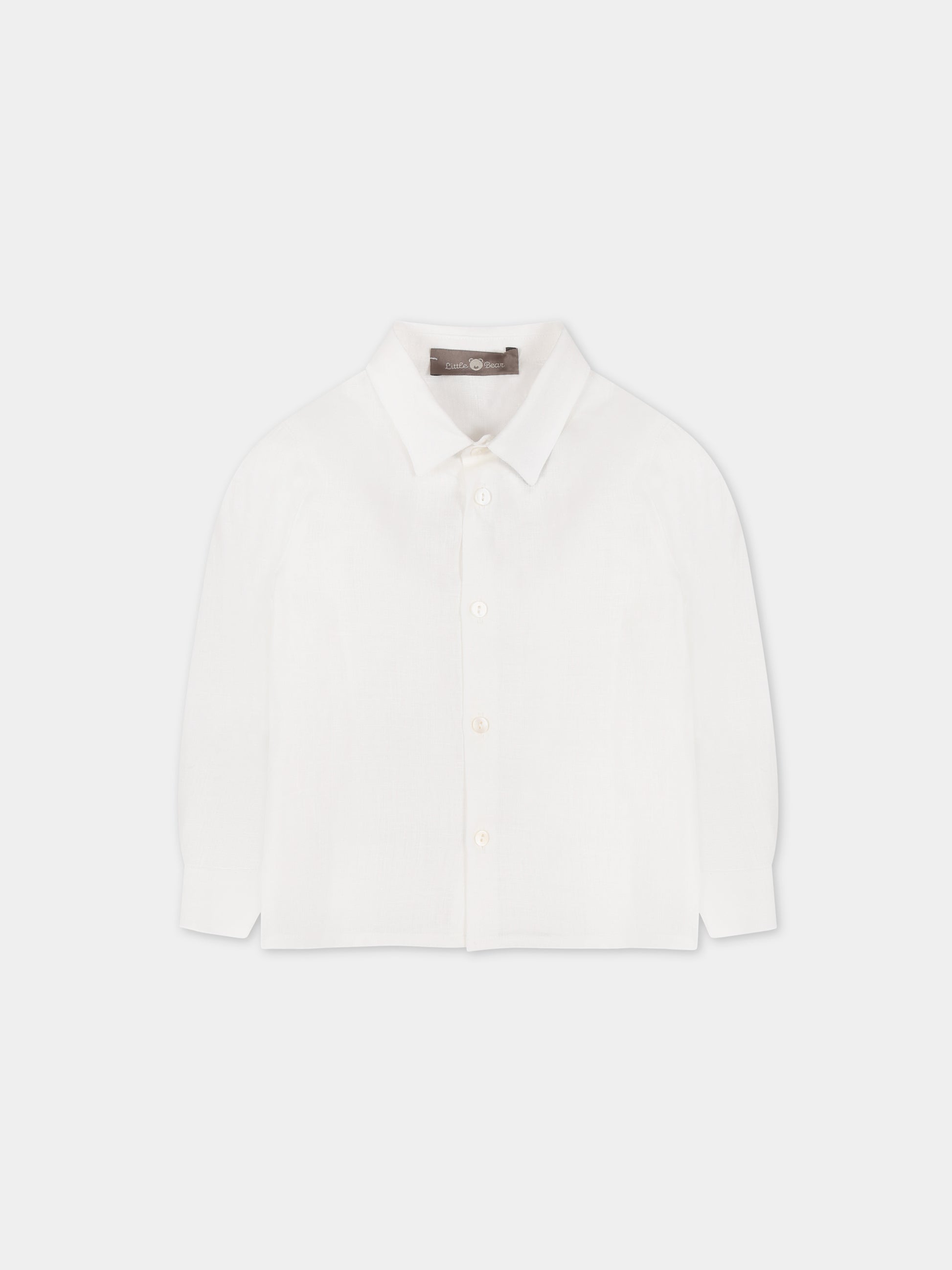Camicia bianca per neonato,Little Bear,6233 BIANCO