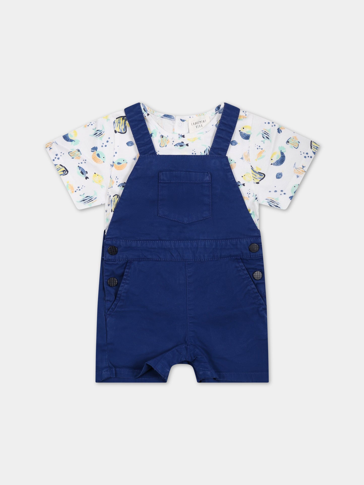 Completo multicolor per neonato con stampa e logo,Carrement Beau,Y08078 V45