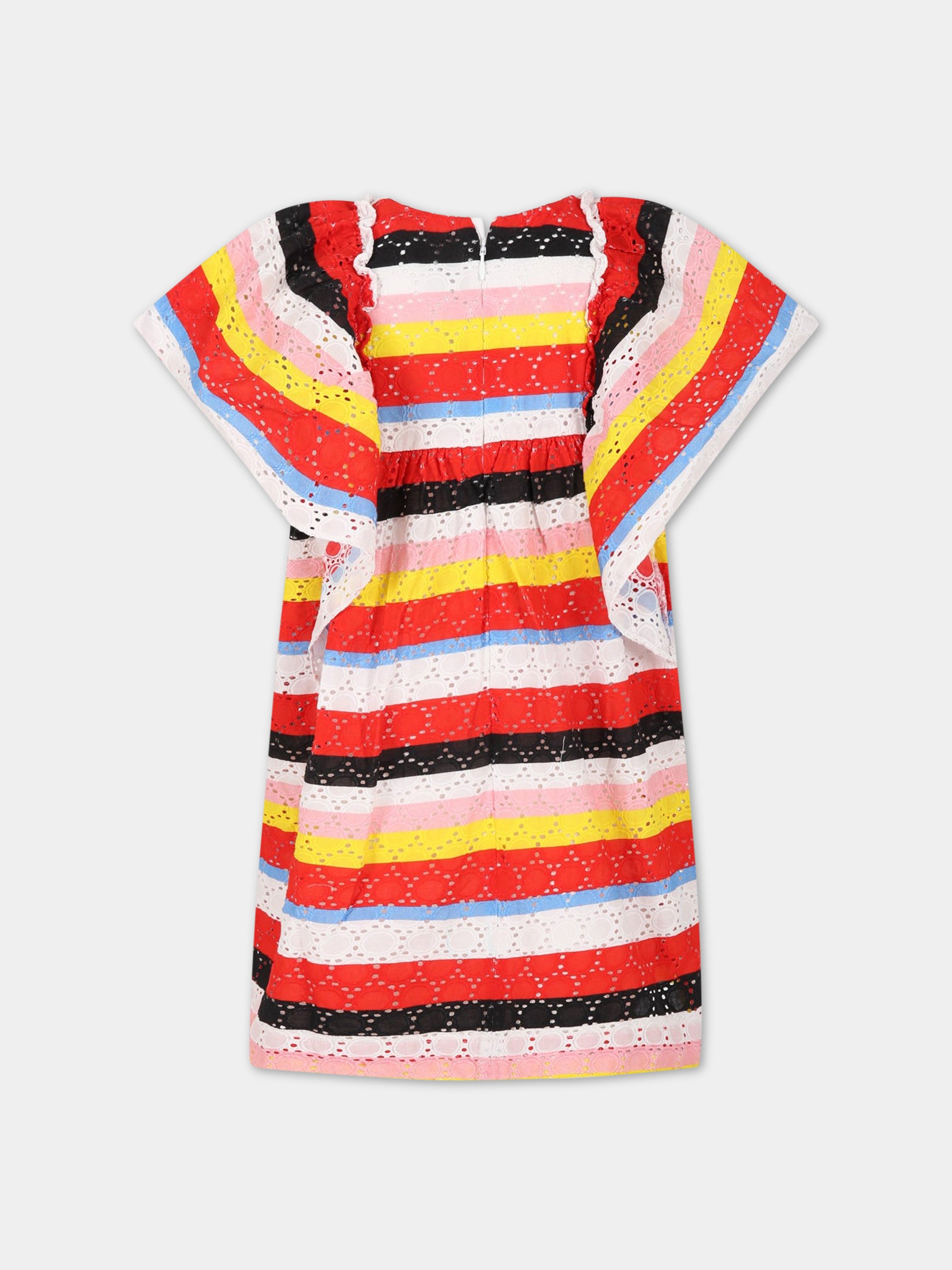 Vestito multicolor per bambina con logo,Sonia Rykiel Paris,A12000 Z41
