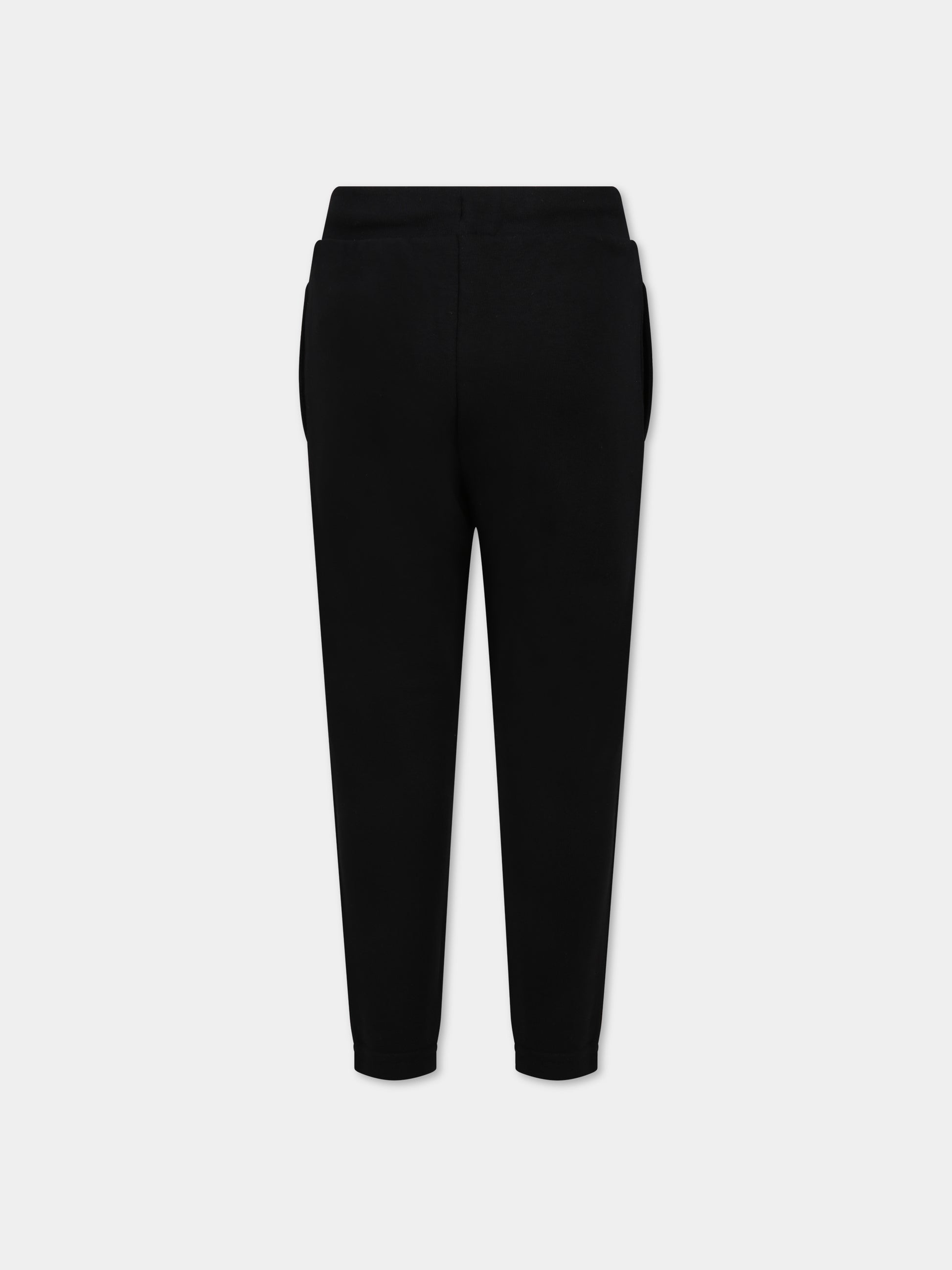 Pantaloni nero per bambino con logo,Karl Lagerfeld Kids,Z24156 09B