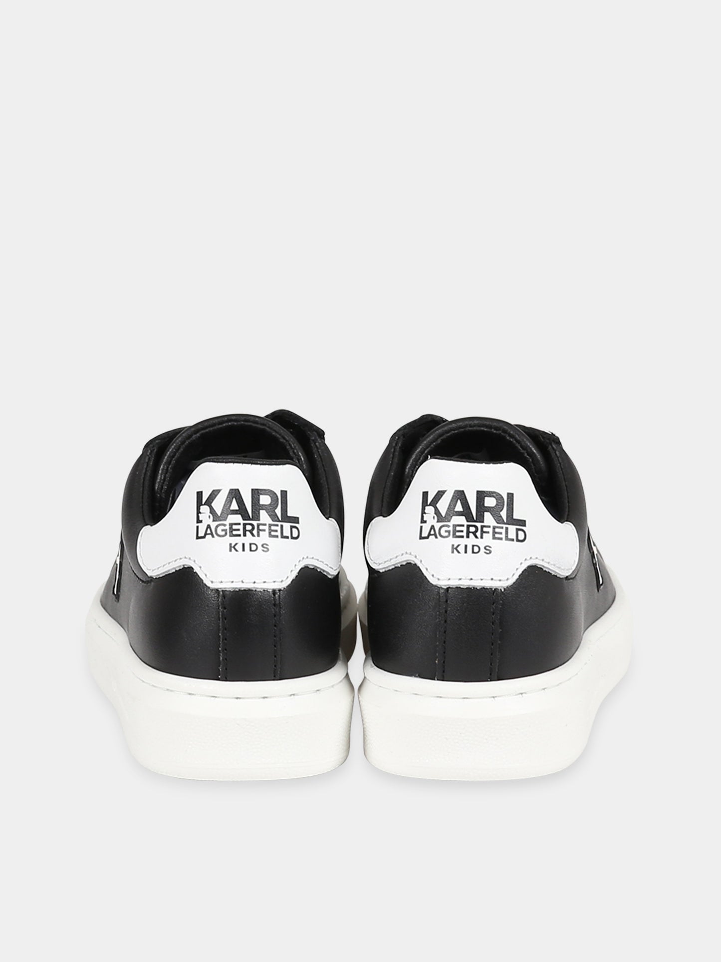 Sneakers nero per bambini con patch Karl Lagerfeld e logo,Karl Lagerfeld Kids,Z29059 09B