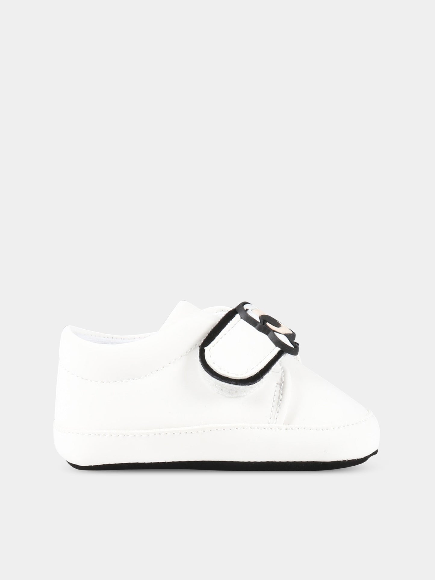 Scarpe bianche per neonato con logo,Karl Lagerfeld Kids,Z99024 10B