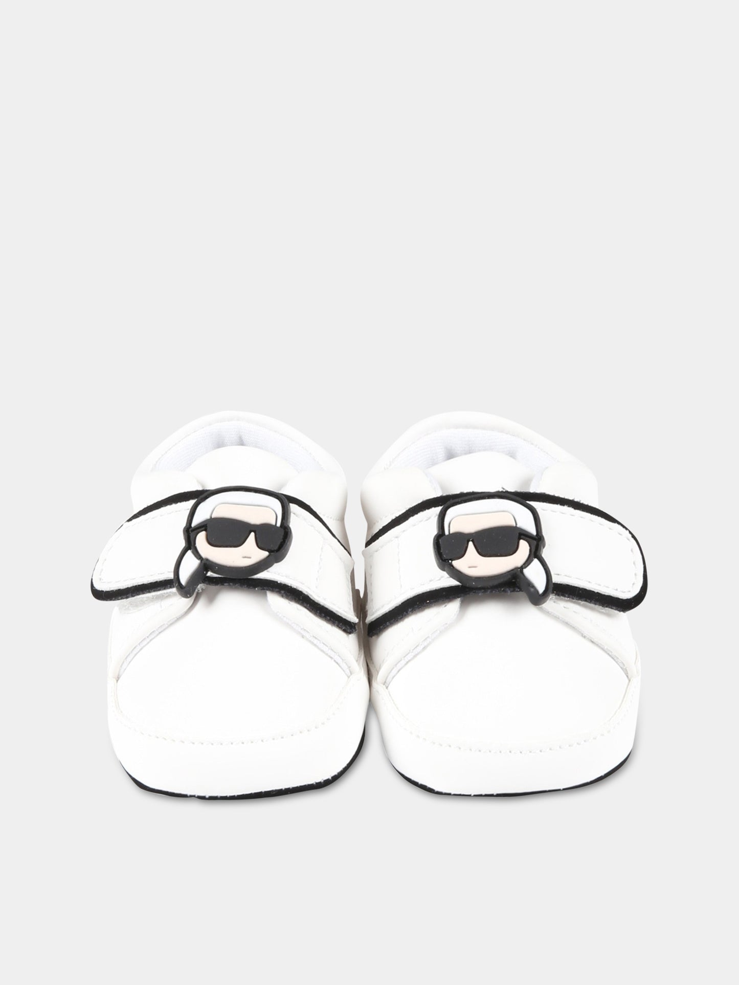 Scarpe bianche per neonato con logo,Karl Lagerfeld Kids,Z99024 10B