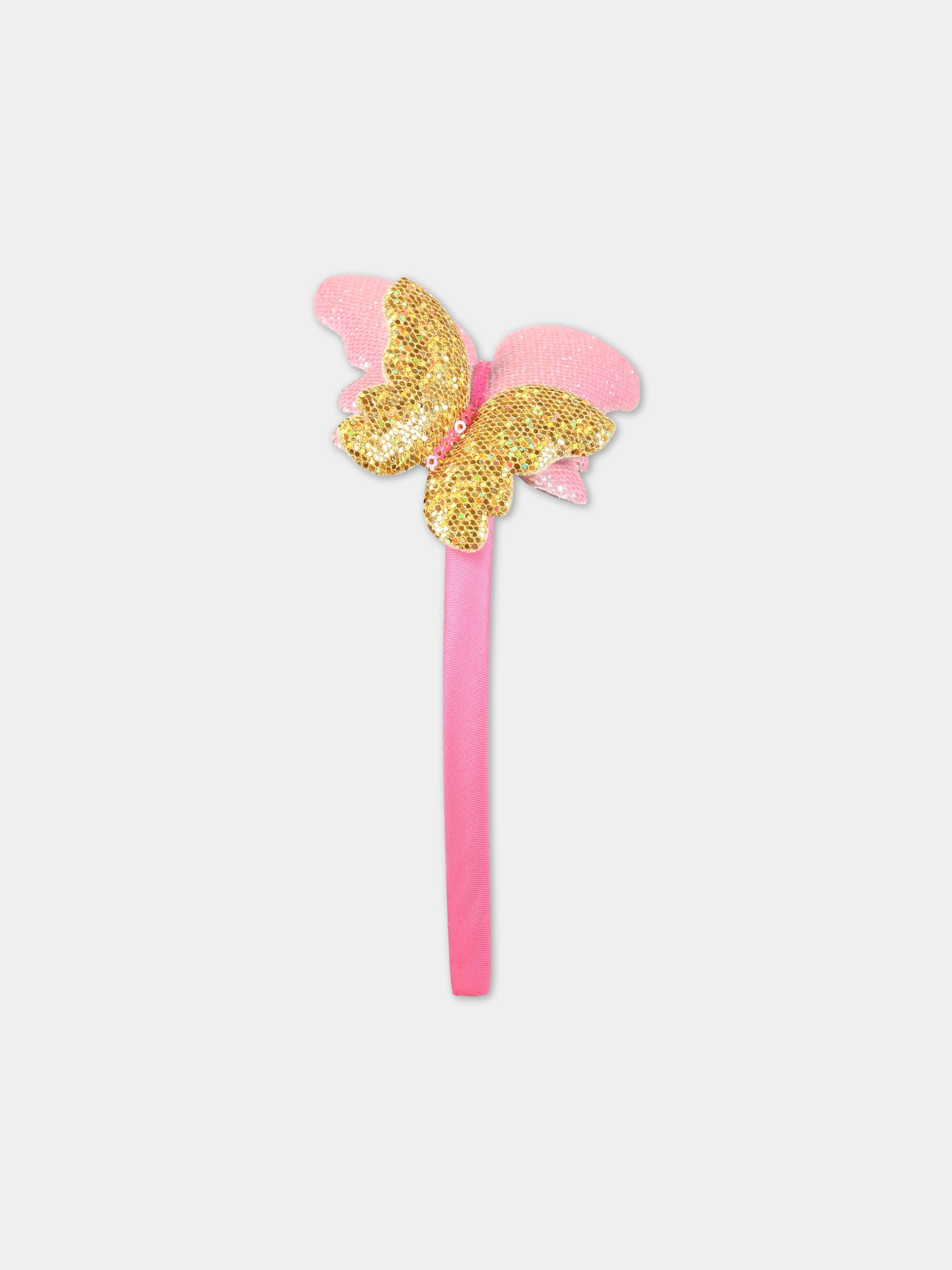 Cerchietto rosa per bambina con farfalle,Billieblush,U11139 Z41