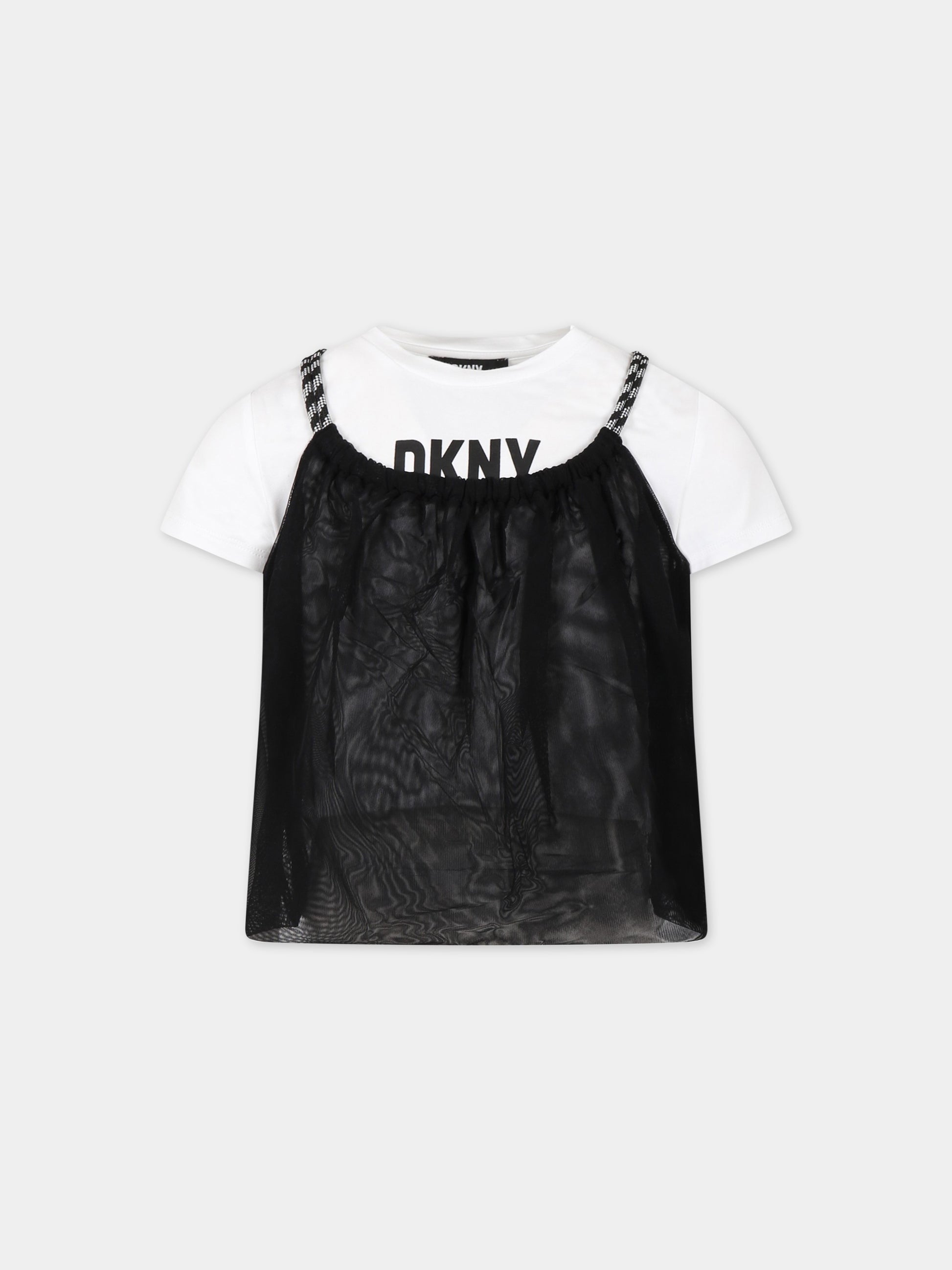 Completo multicolor per bambina con logo,Dkny,D35S80 09B