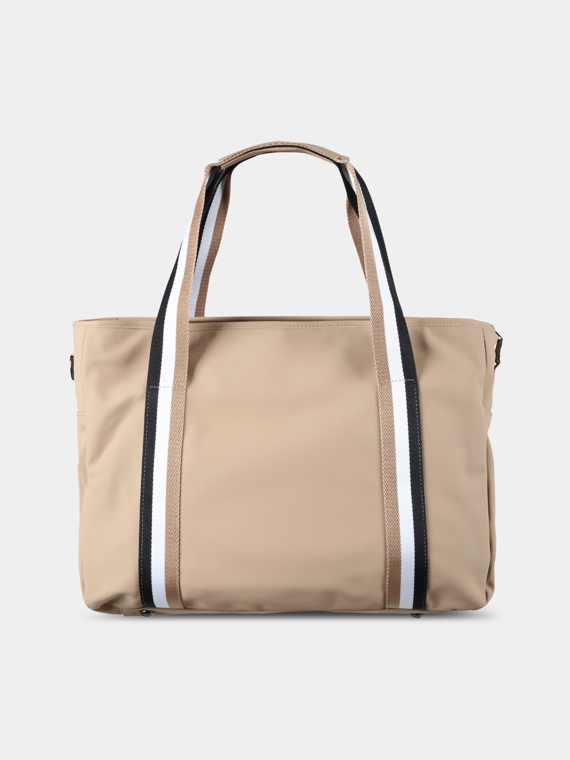 Borsa-mamma beige per neonato con patch logato,Boss,J90313 237