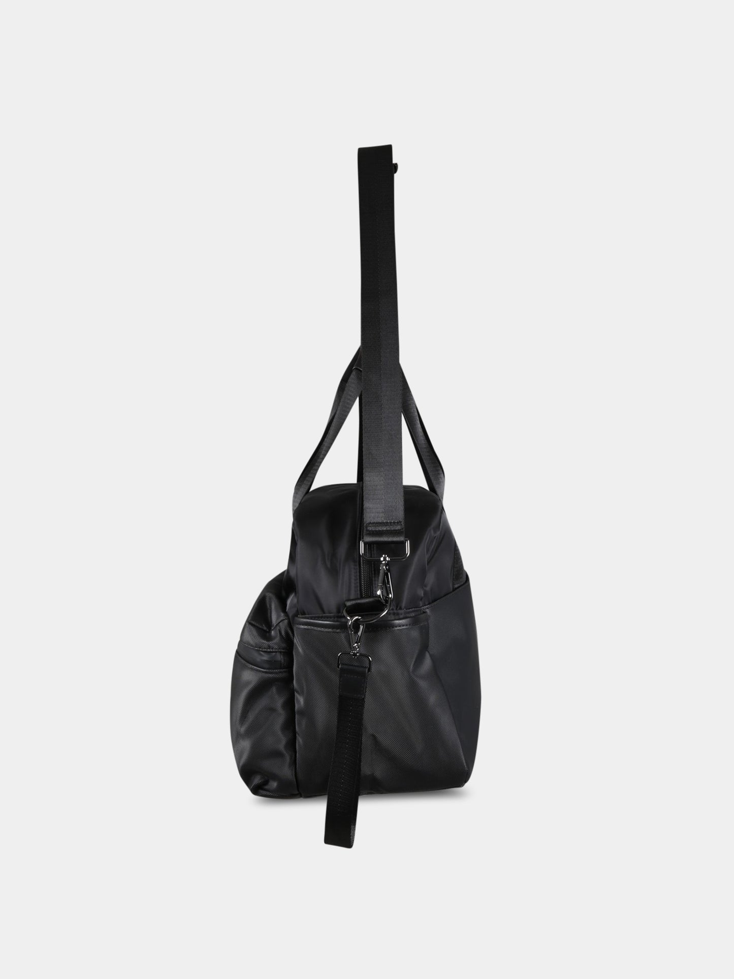 Borsa-mamma nera per neonato con patch logato,Boss,J90309 09B