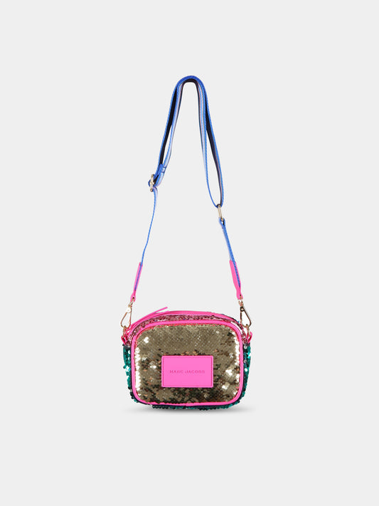 Borsa multicolor per bambina con patch logato,Little Marc Jacobs,W10206 Z40