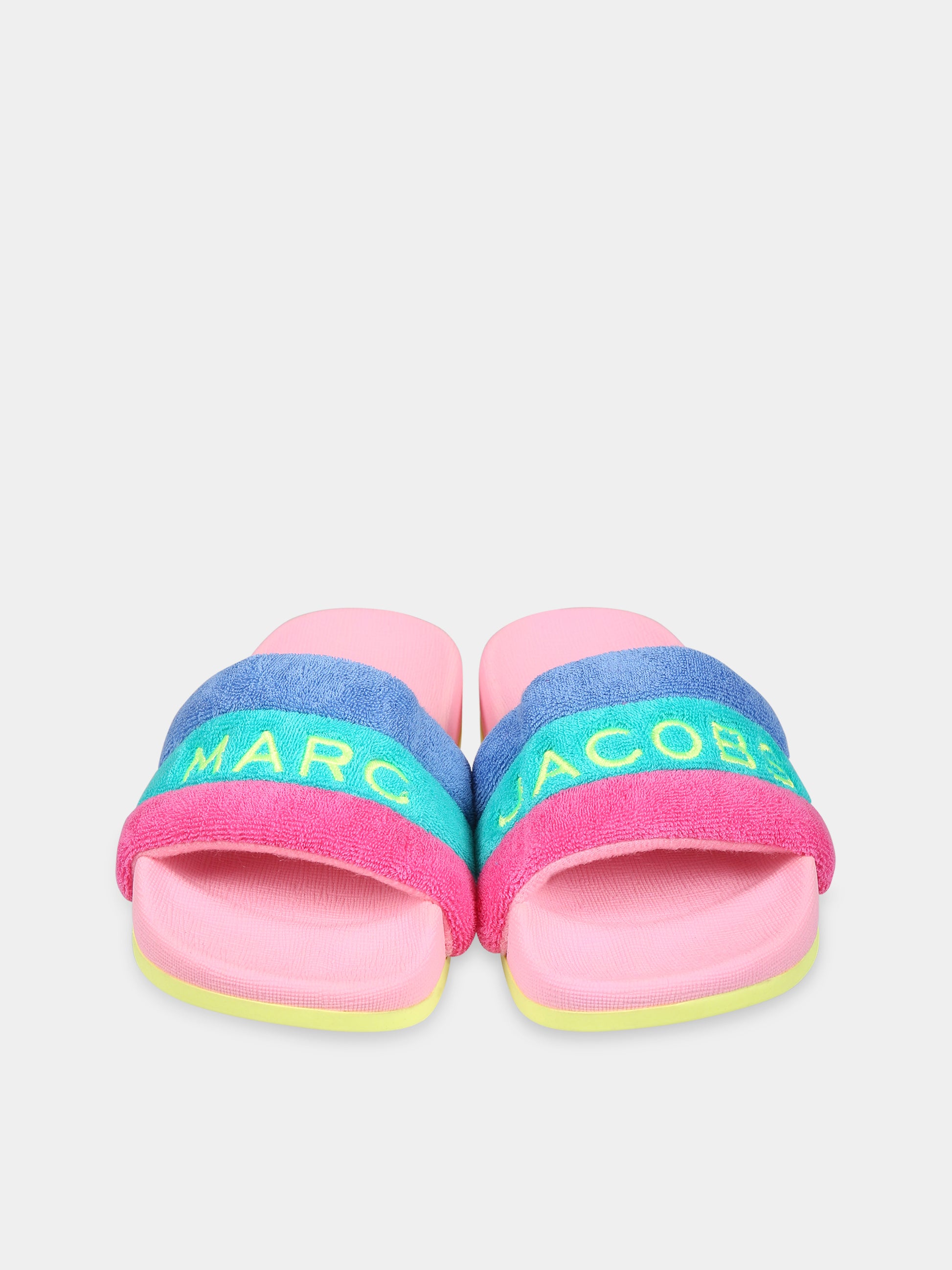 Sandali multicolor per bambina con logo,Little Marc Jacobs,W19128 Z41