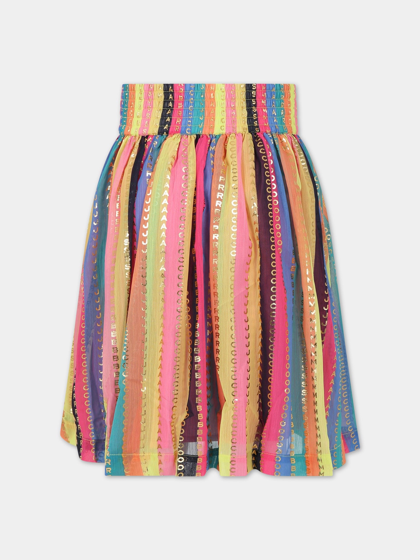 Gonna multicolor per bambina con logo,Little Marc Jacobs,W13133 Z41