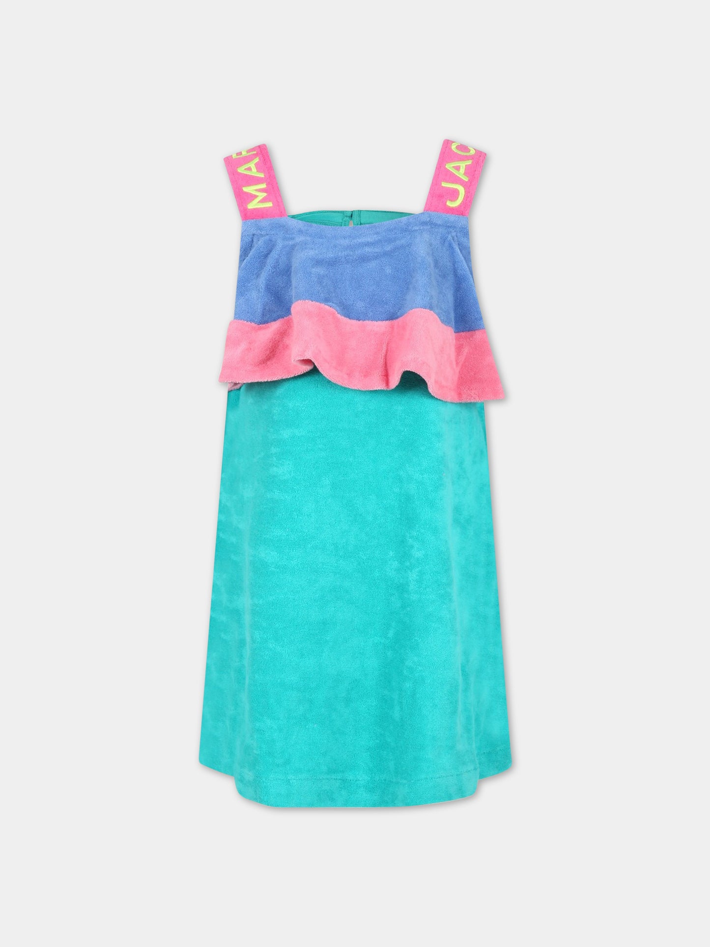 Vestito multicolor per bambina con logo,Little Marc Jacobs,W12437 682