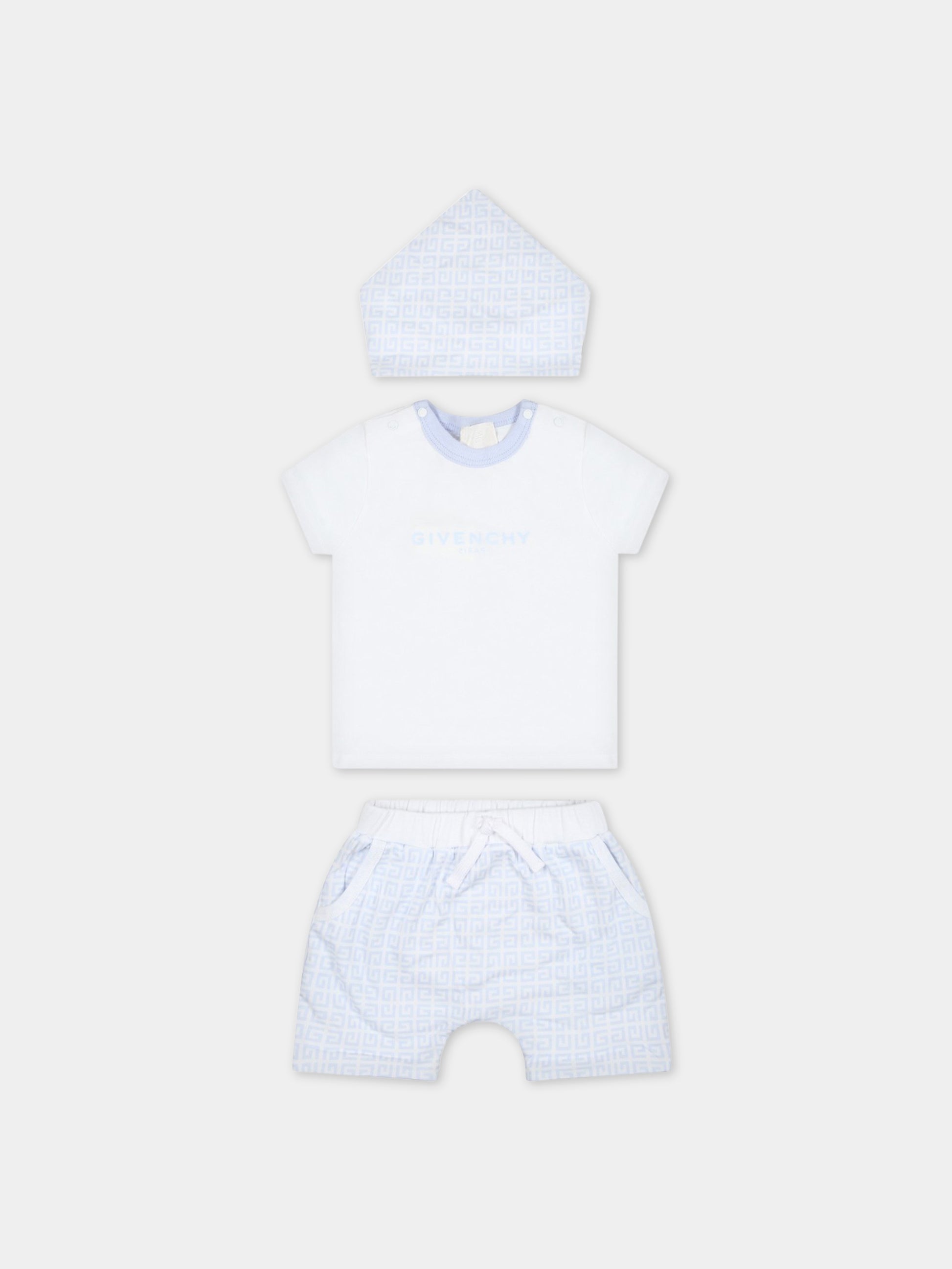 Completo multicolor sportivo per neonato con logo,Givenchy Kids,H98166 771