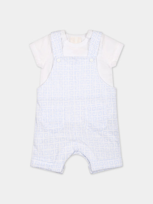 Set bianco per neonato con logo,Givenchy Kids,H98167 771