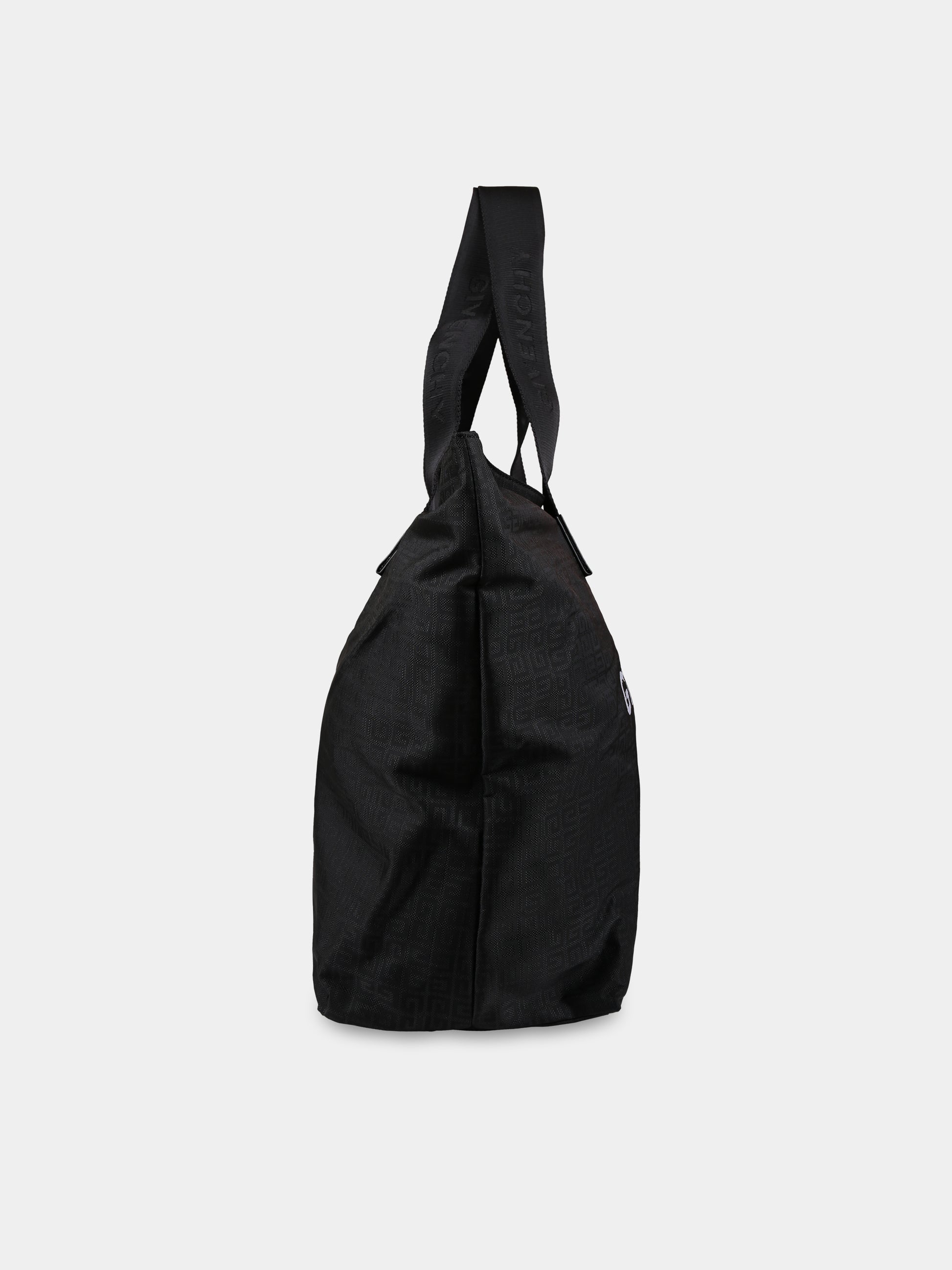 Borsa-mamma nera per neonati con logo e motivo 4G,Givenchy Kids,H90169 09B