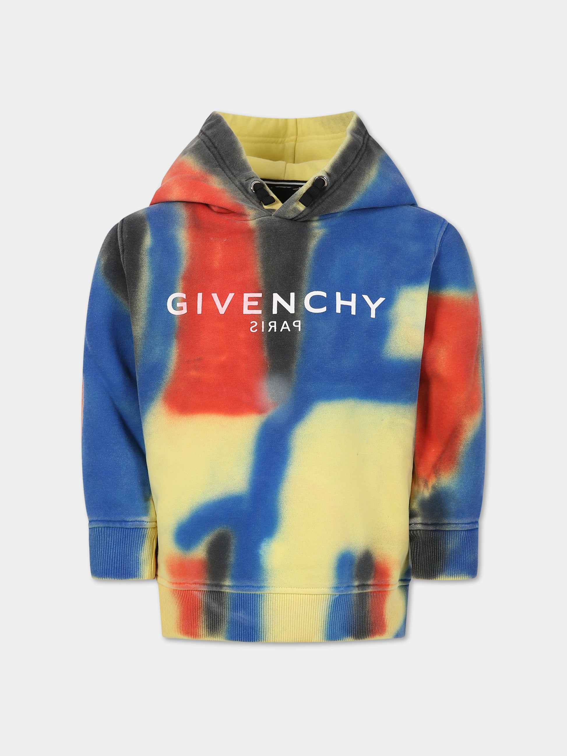 Felpa multicolor per bambino con logo,Givenchy Kids,H25436 Z41