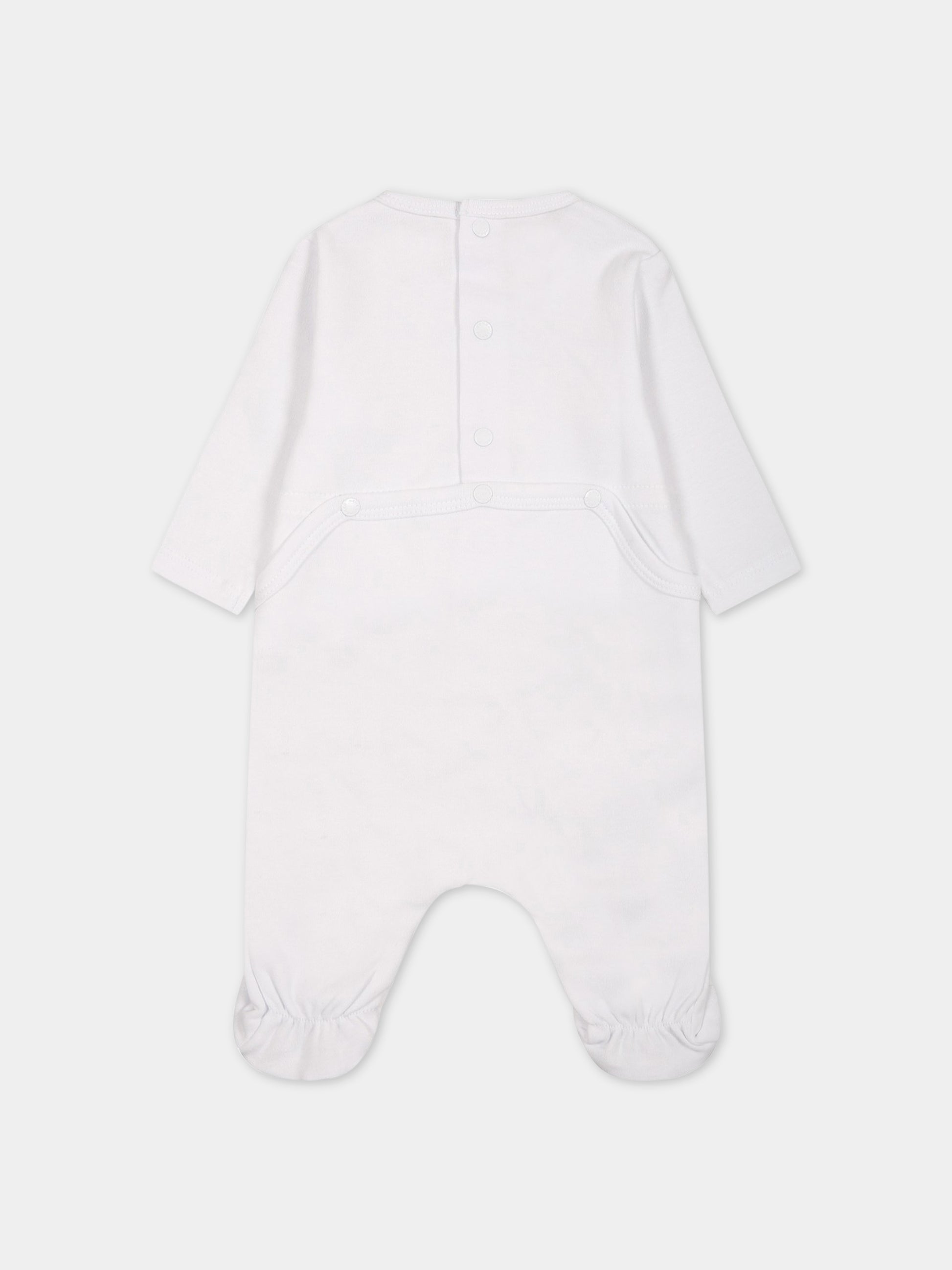 Set multicolor per neonata con logo e  elefante,Kenzo Kids,K98111 A41