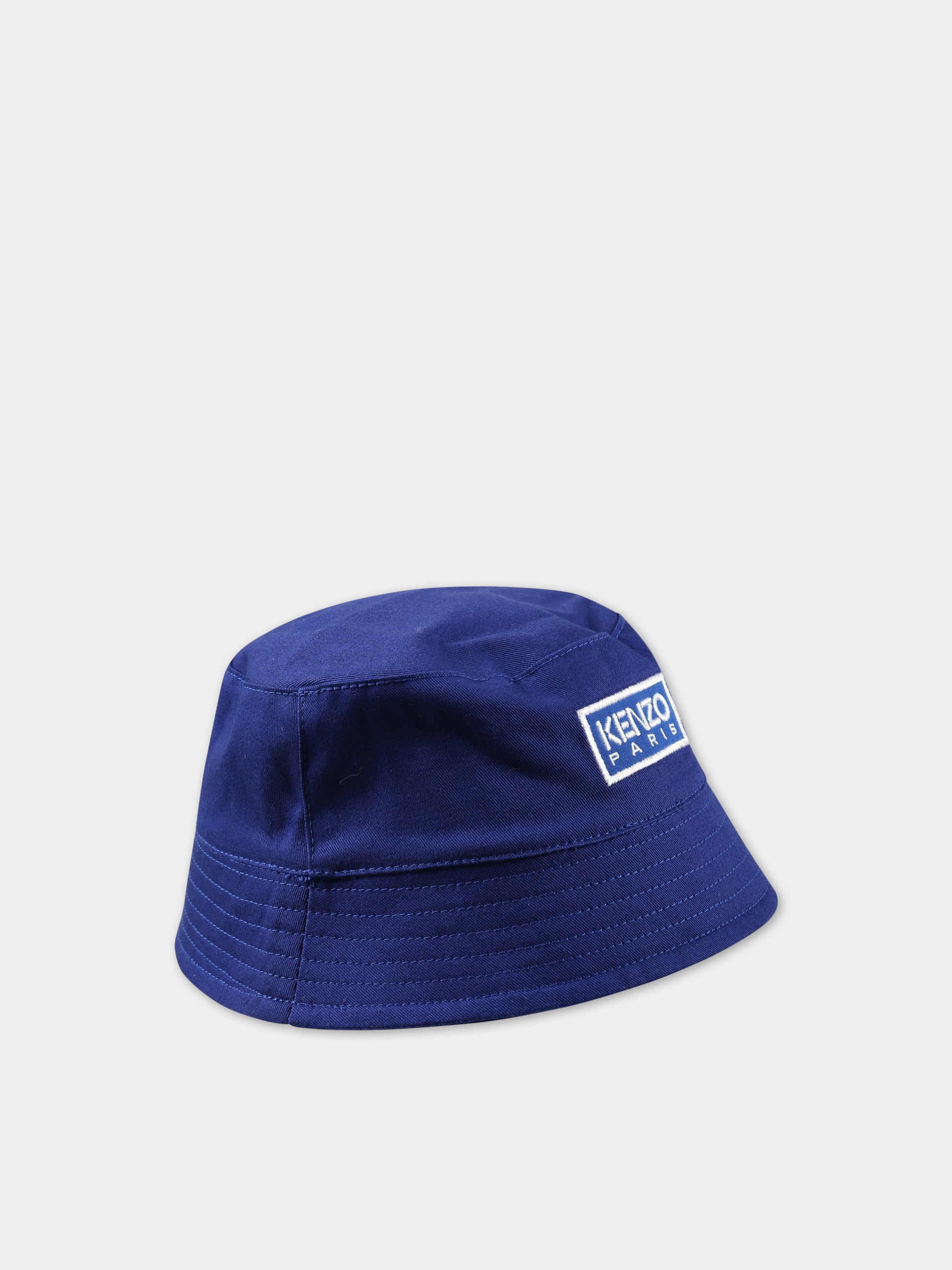 Cloche blu per bambino con logo,Kenzo Kids,K51024 857