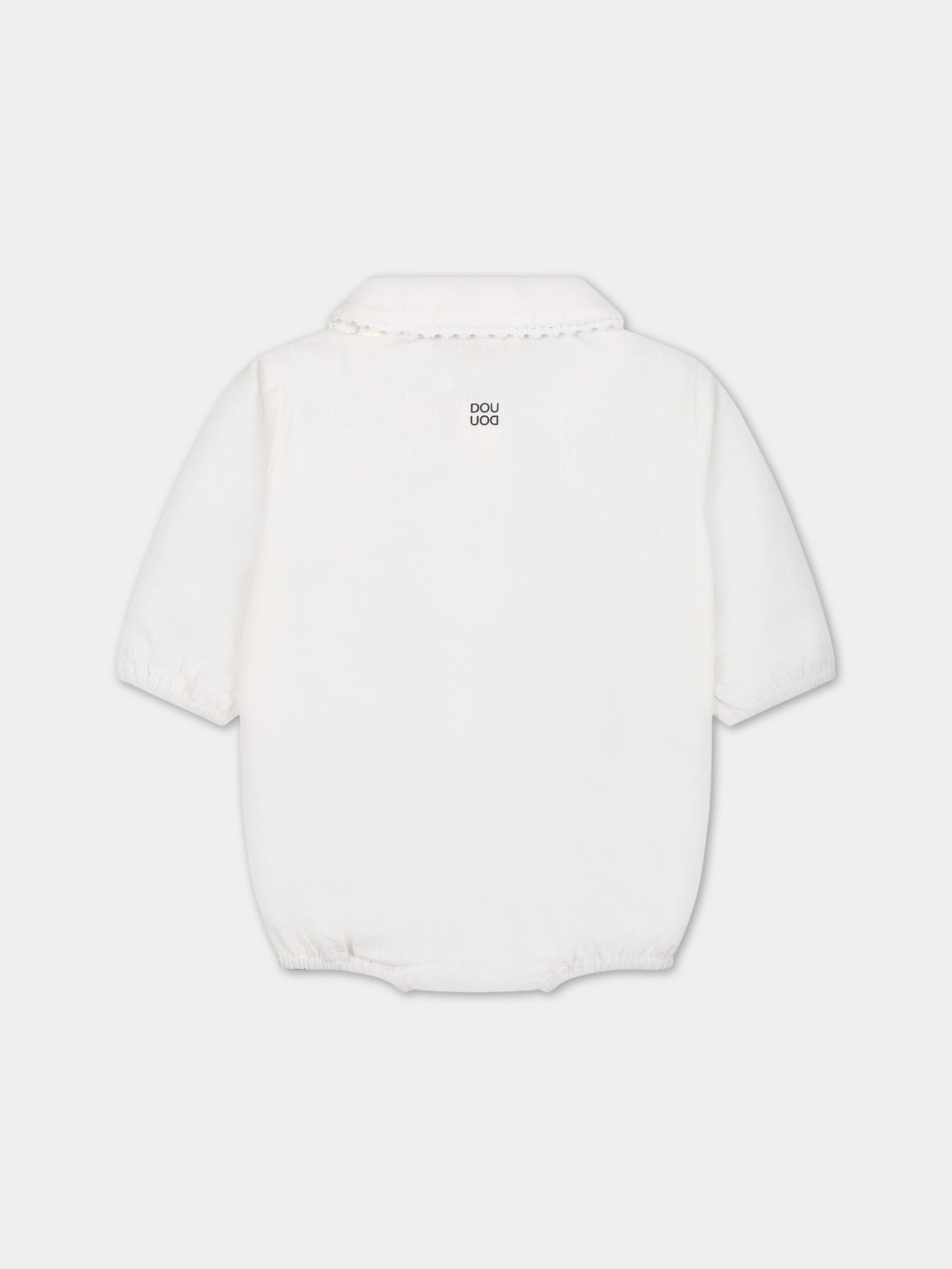 Camicia avorio per neonata,Douuod Kids,DSA560 P0233 101