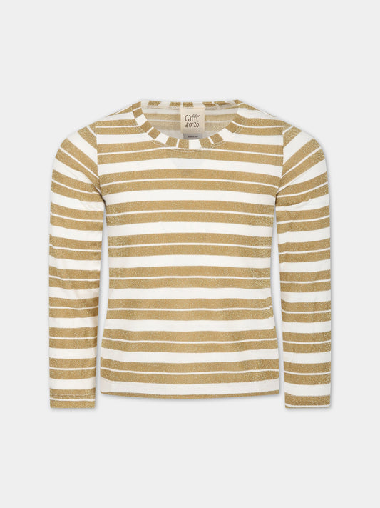 T-shirt multicolor per bambina,Caffe' D'orzo,ZS8A00 J0267 102OR