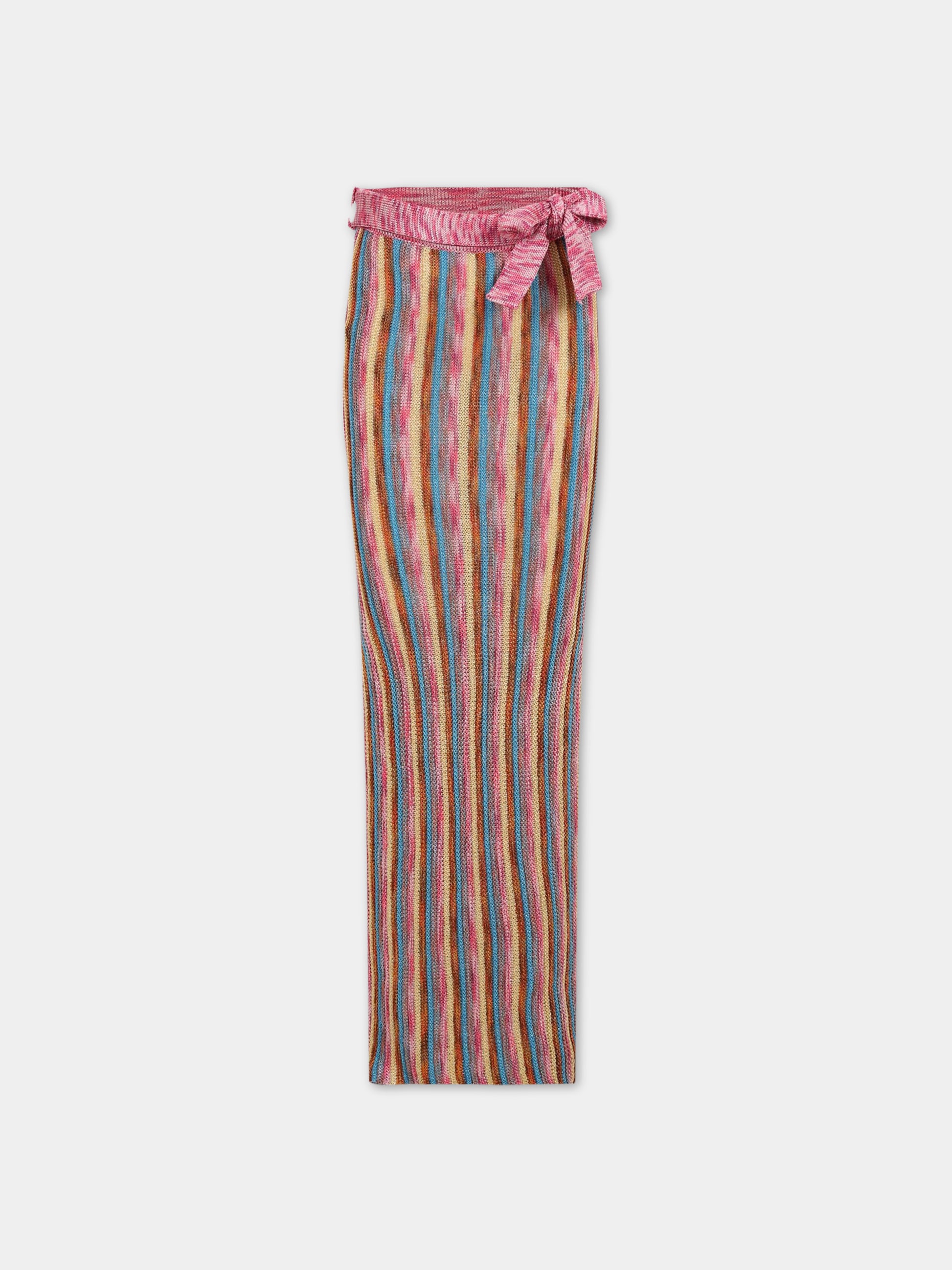 Gonna per bambina con logo,Missoni,MS7A60 X0097 999