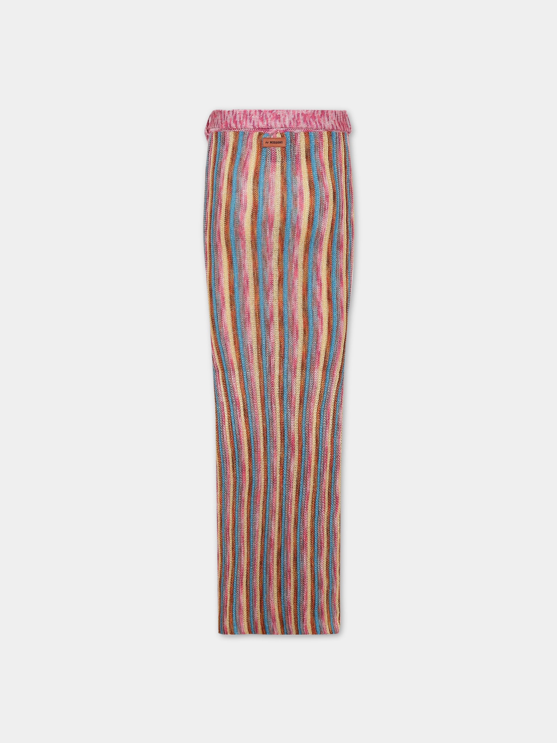 Gonna per bambina con logo,Missoni,MS7A60 X0097 999