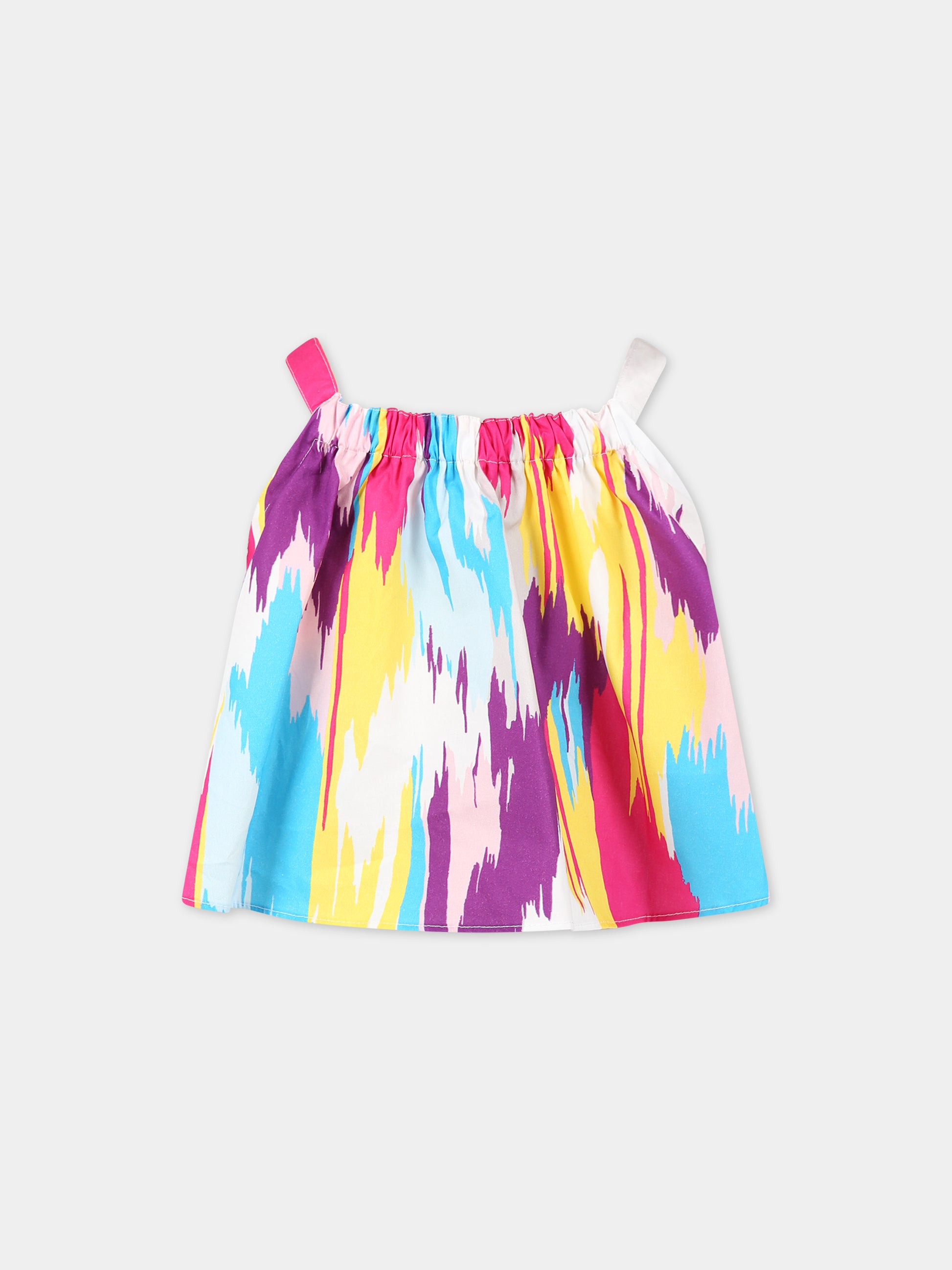 Top multicolor per bambina con logo,Missoni,MS5A42 P0289 999