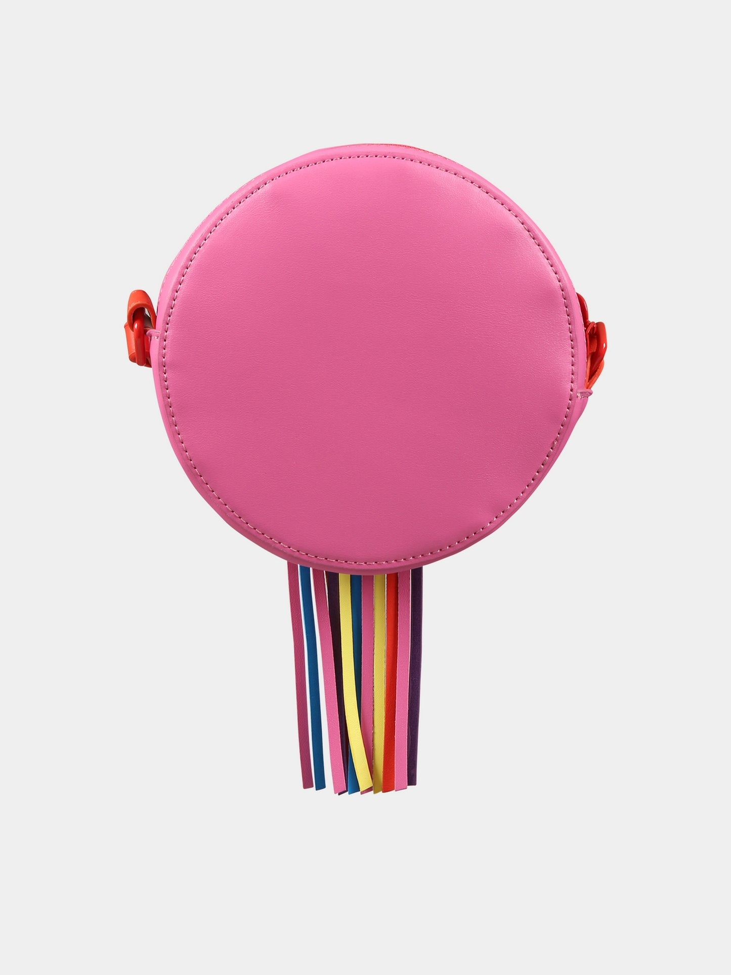 Borsa fucsia per bambina con stella e frange,Stella Mccartney Kids,TS0A18 Z0699 511