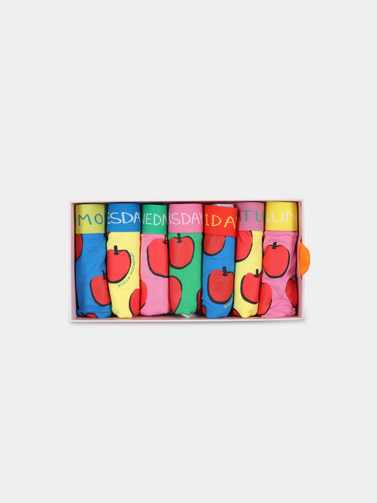 Set multicolor per bambina con mele,Stella Mccartney Kids,TS0B79 Z0723 999