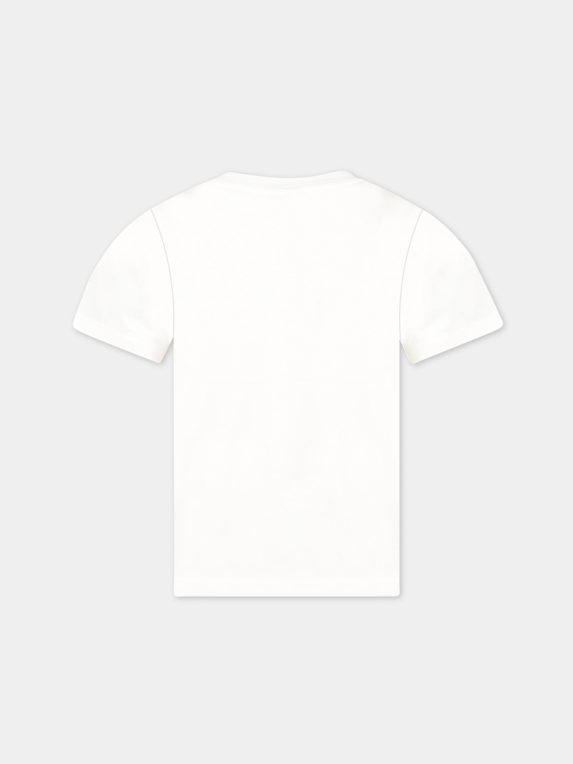 T-shirt bianca per bambini con Pop Corn,Stella Mccartney Kids,TS8P51 Z0434 101