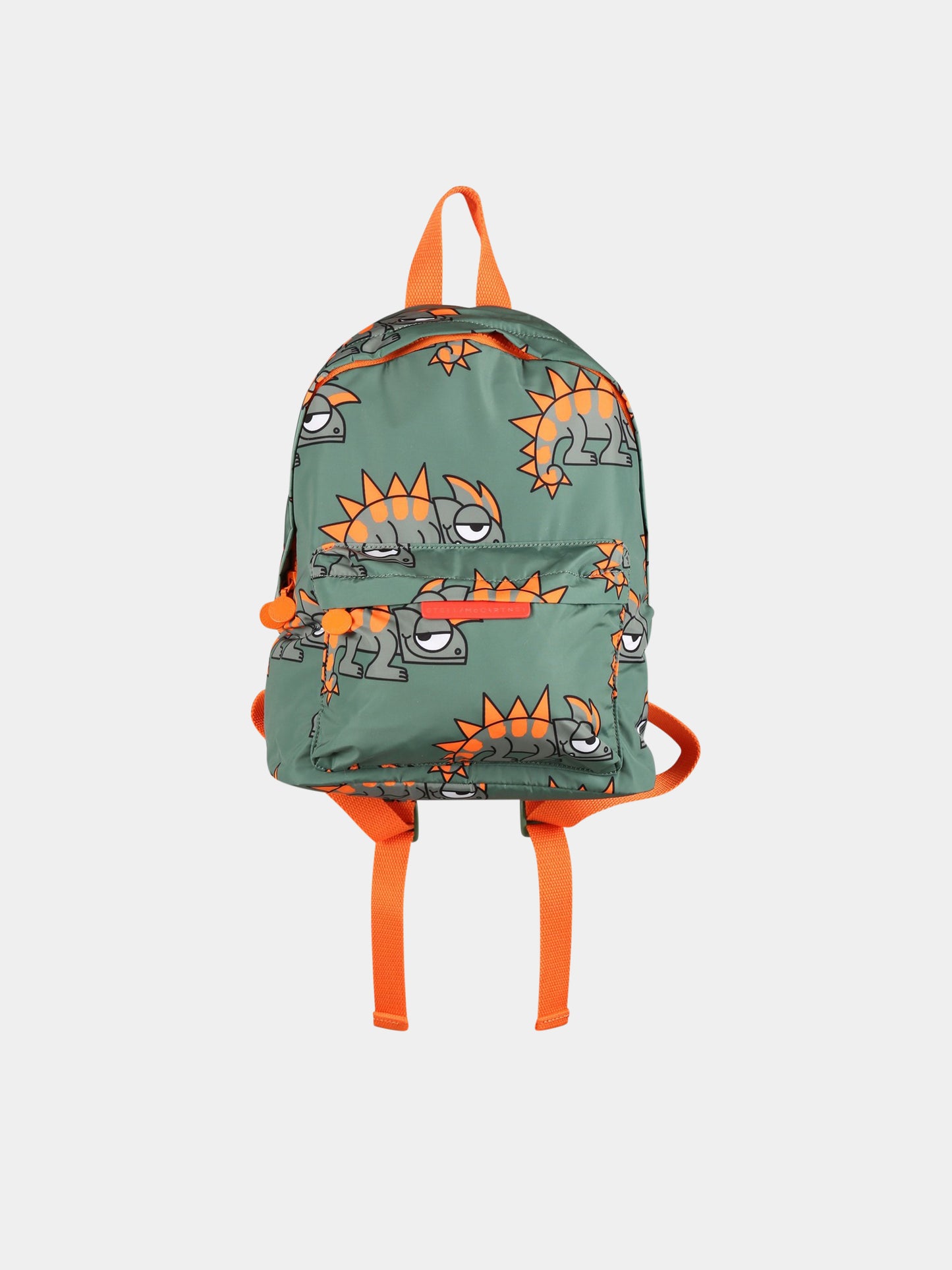 Zaino verde bambino con stampa,Stella Mccartney Kids,TS0P18 Z0996 715MC