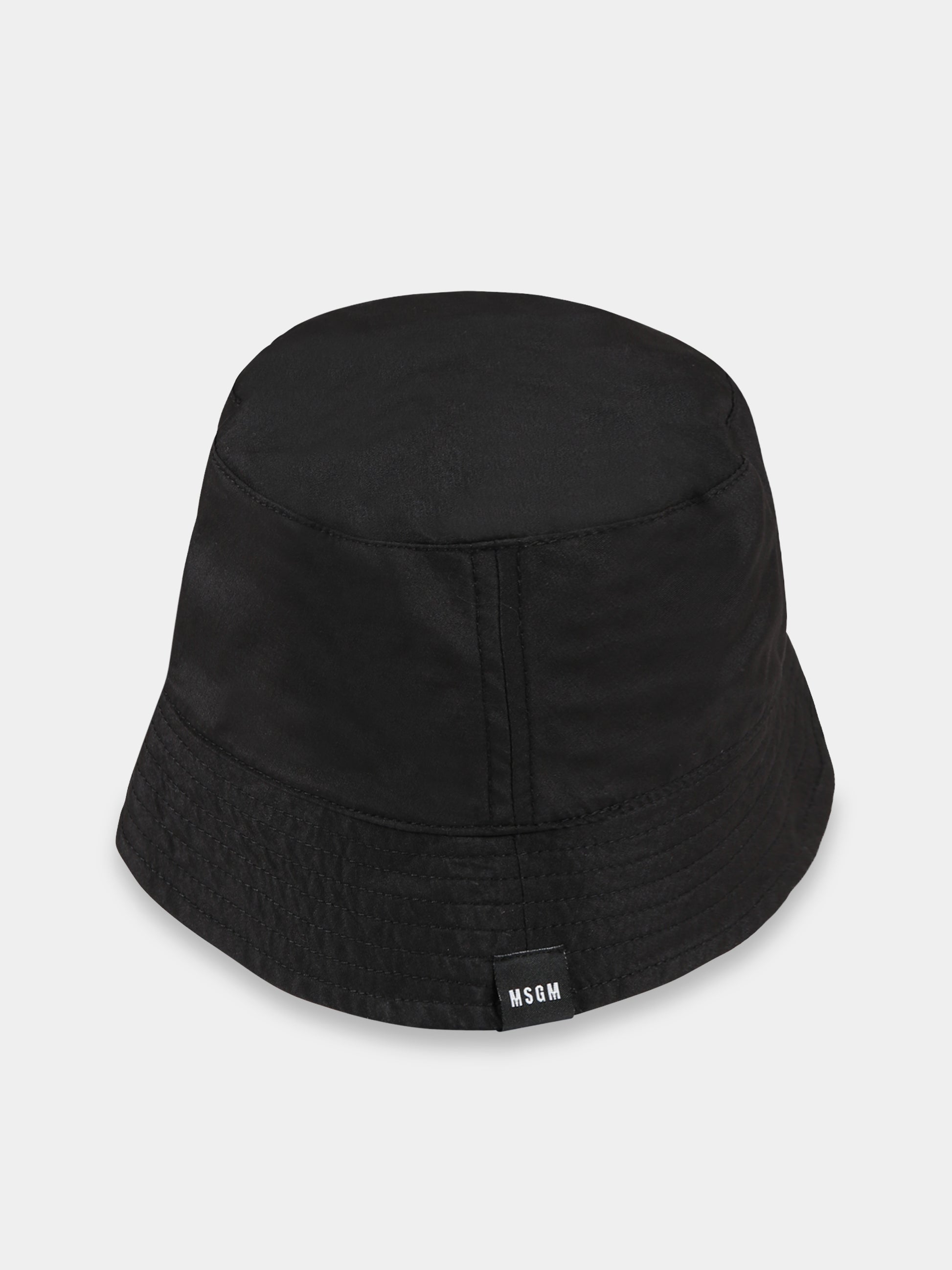 Cloche nera per bambini con logo,Msgm Kids,MS029390 110