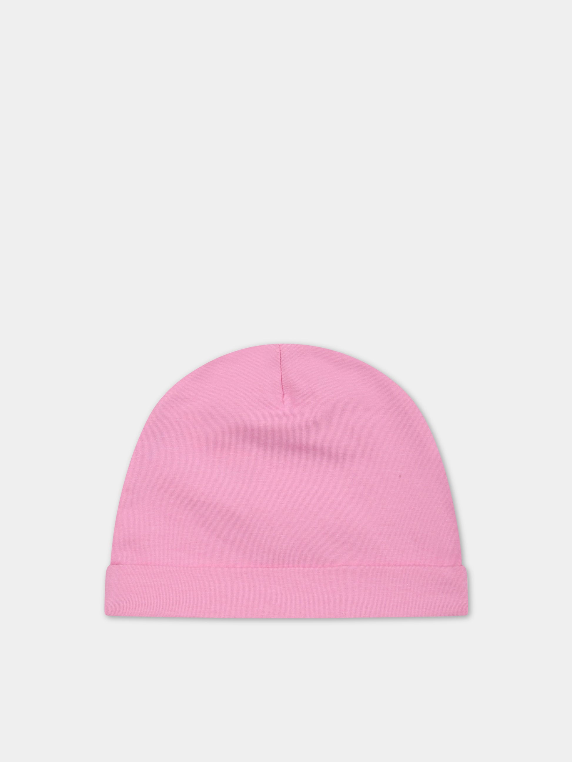 Set rosa per neonata con logo viola,Msgm Kids,MS029364 042