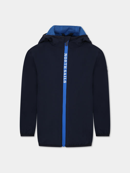 Giubbotto blu per bambino con logo,North Sails,701900 000 0802