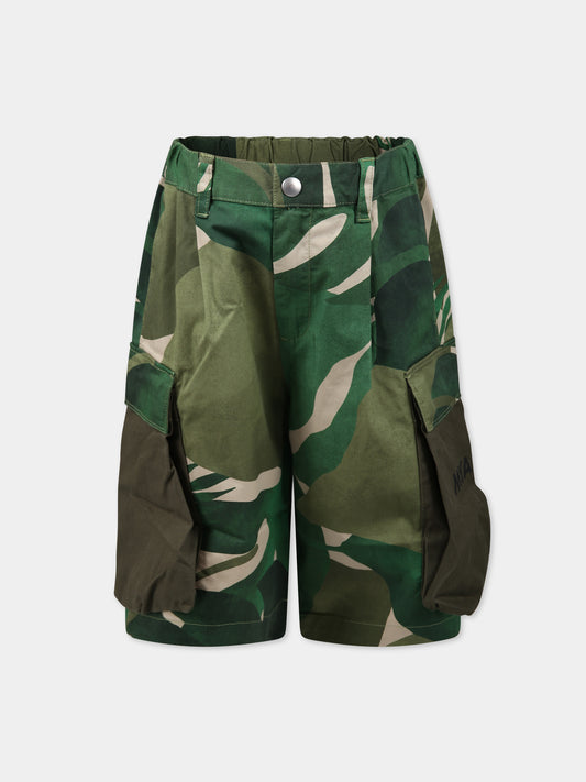 Shorts verde per bambino con,Myar,MY0079 MY053 MYC02