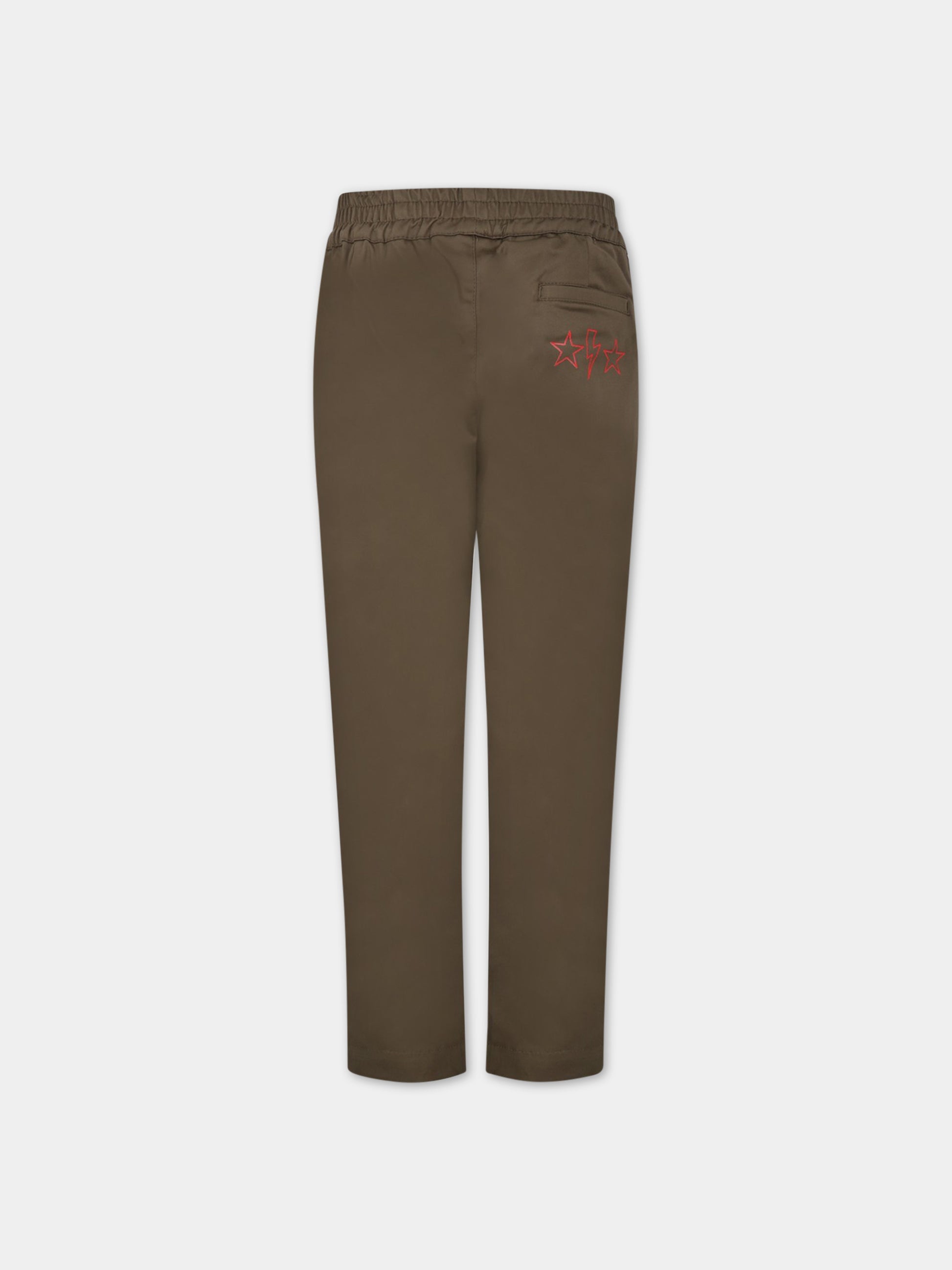 Pantaloni verdi per bambino con logo,Neil Barrett Kids,033617 082