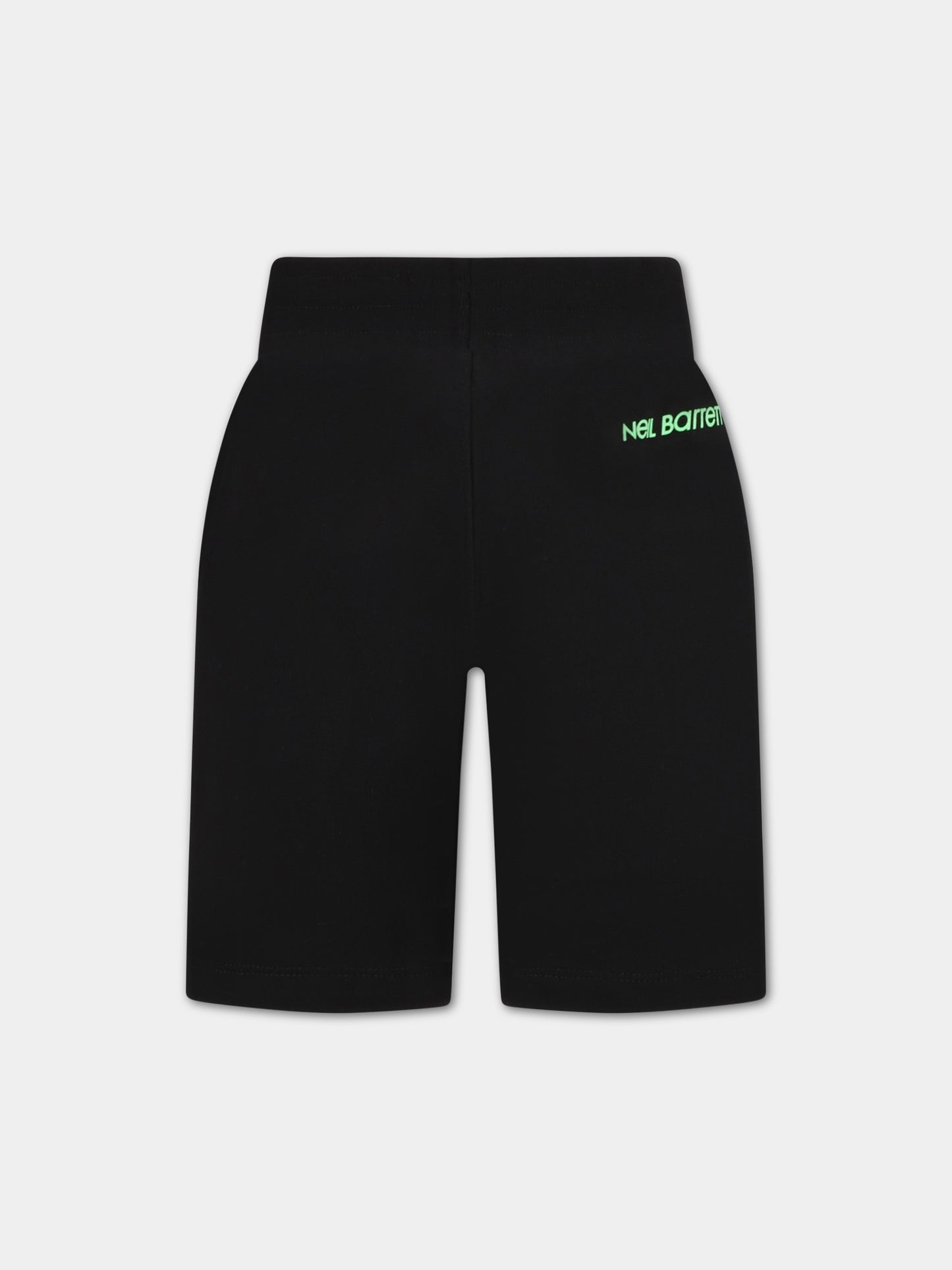 Shorts neri per bambino on saette,Neil Barrett Kids,033625 110/48