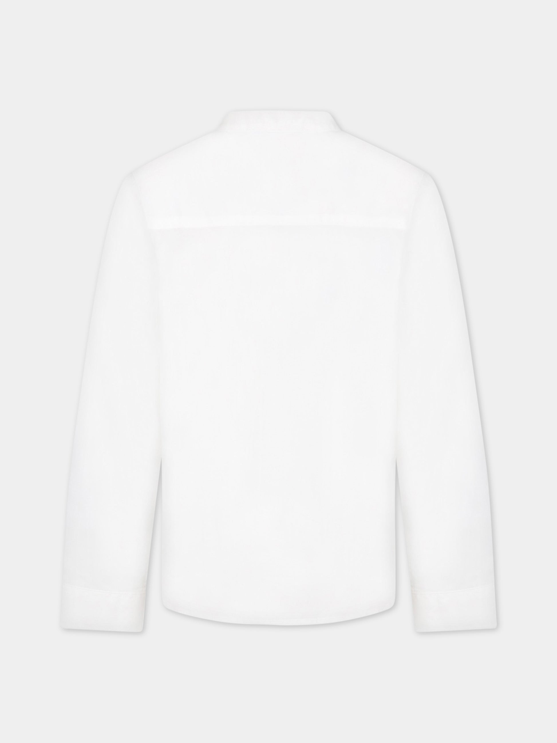 Camicia bianca per bambino con iconico aquilotto,Armani Junior,3R4CJD 1NVZZ 0100