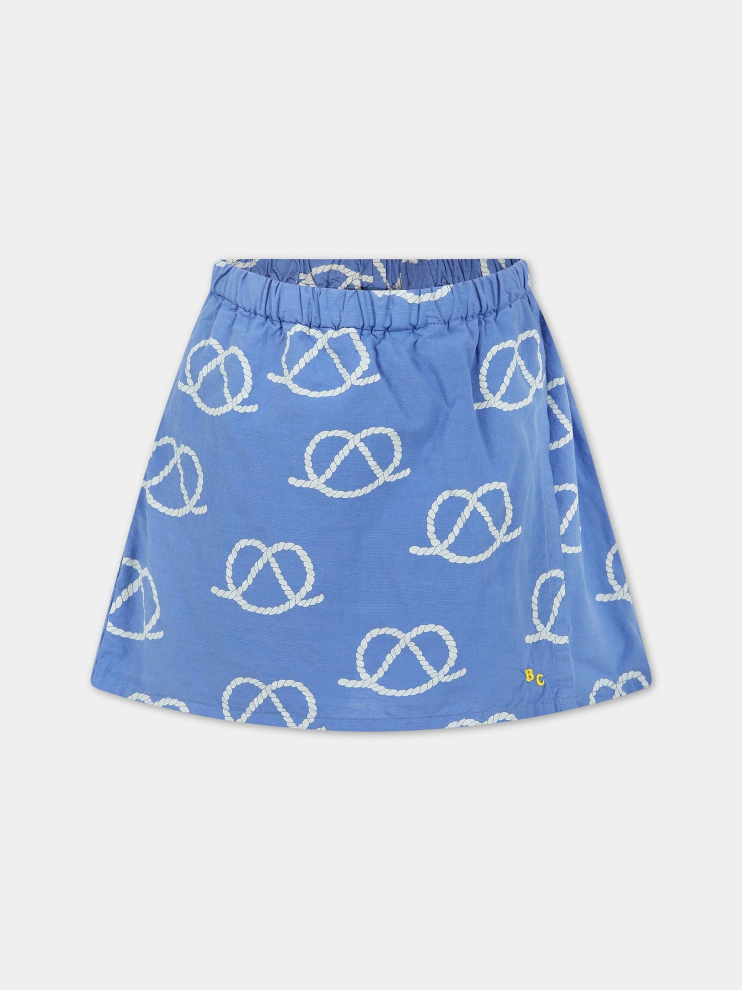 Shorts azzurro per bambina con logo,Bobo Choses,123AC076