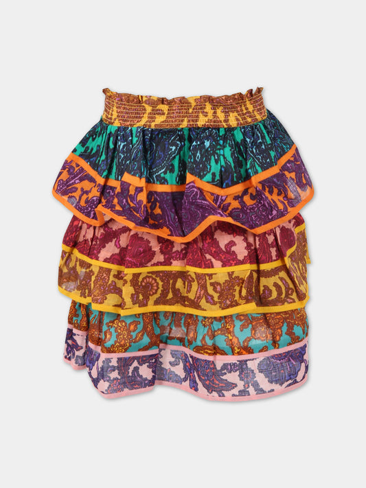 Gonna multicolor per bambina,Zimmermann,3090STIG SPP
