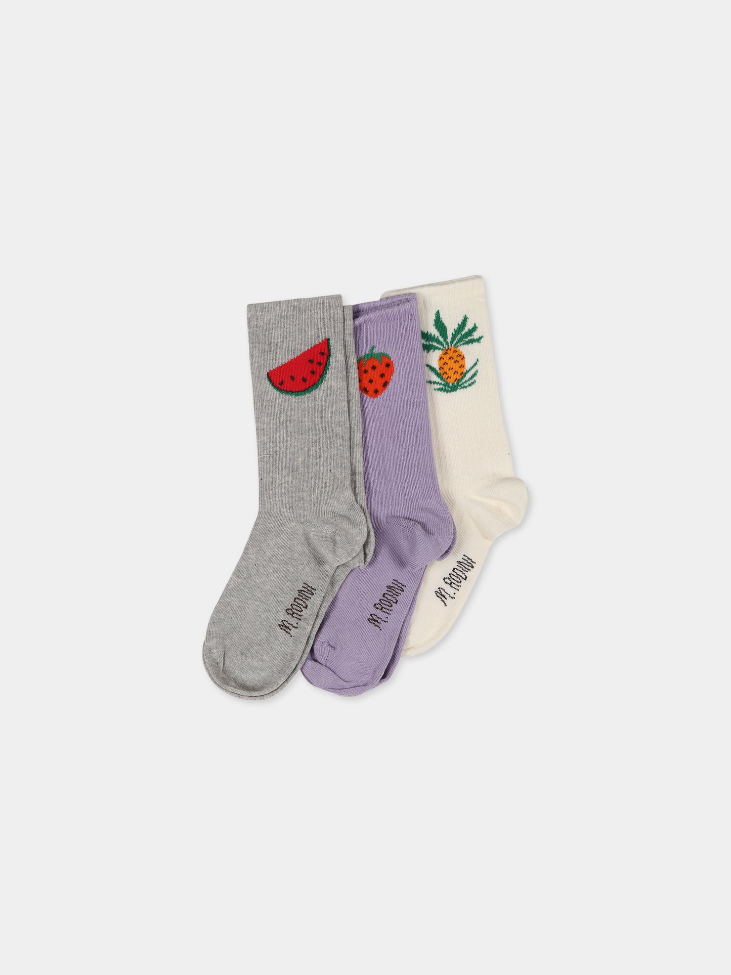 Set multicolor per bambina con logo,Mini Rodini,2326010545