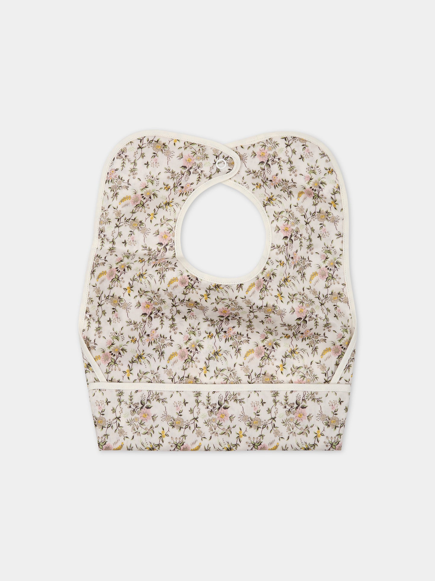 Bavaglino multicolor per neonata con stampa fiori,Bonpoint,S03ZACW00001 502