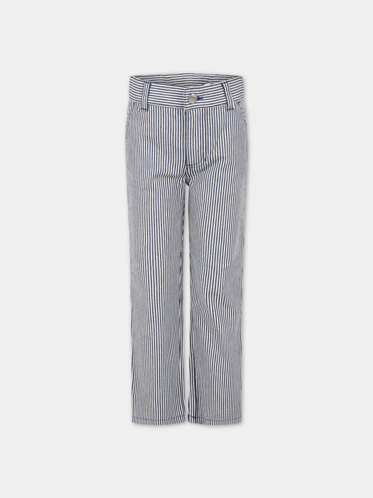 Pantaloni multicolor per bambino,Petit Bateau,A06K3 MEDIEVAL/MARSHMALLOW