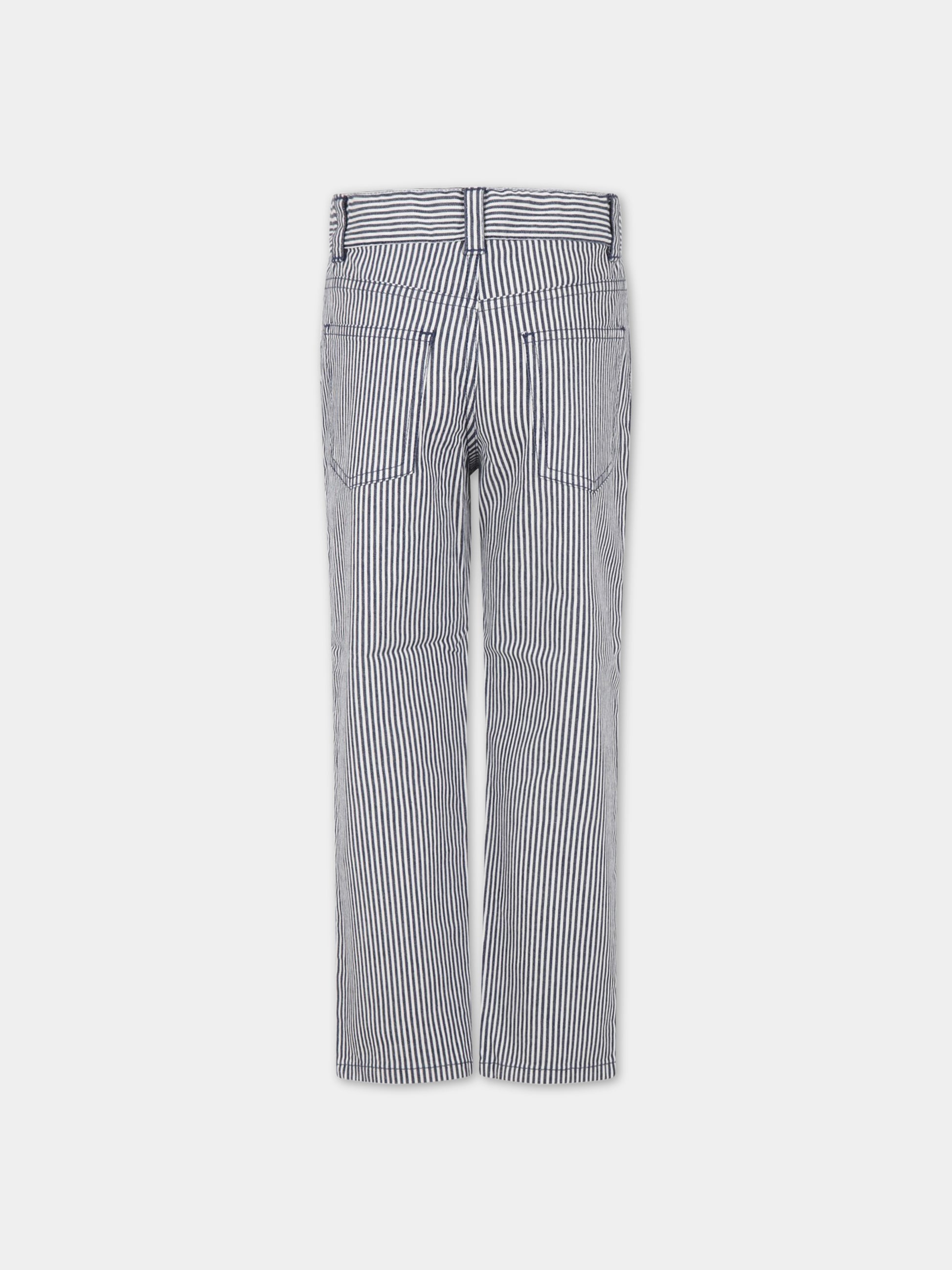 Pantaloni multicolor per bambino,Petit Bateau,A06K3 MEDIEVAL/MARSHMALLOW