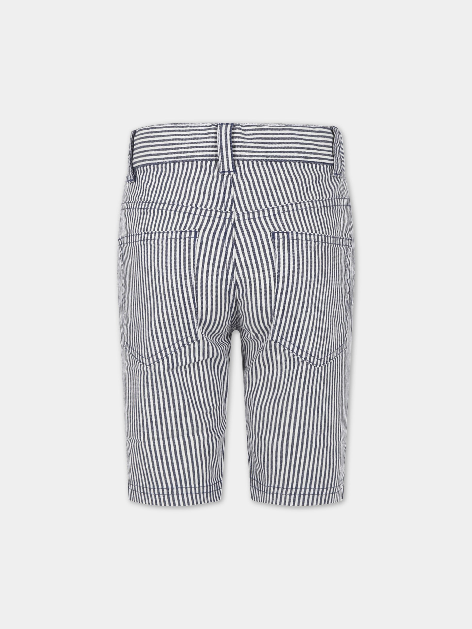 Bermuda multicolor per bambino,Petit Bateau,A06KU MEDIEVAL/MARSHMALLOW