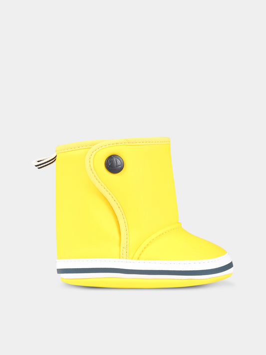 Stivali gialli per neonati,Petit Bateau,A076N JAUNE