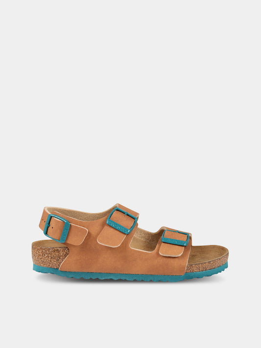 Sandali marroni  Milano  per bambino con suola verde,Birkenstock,1023405